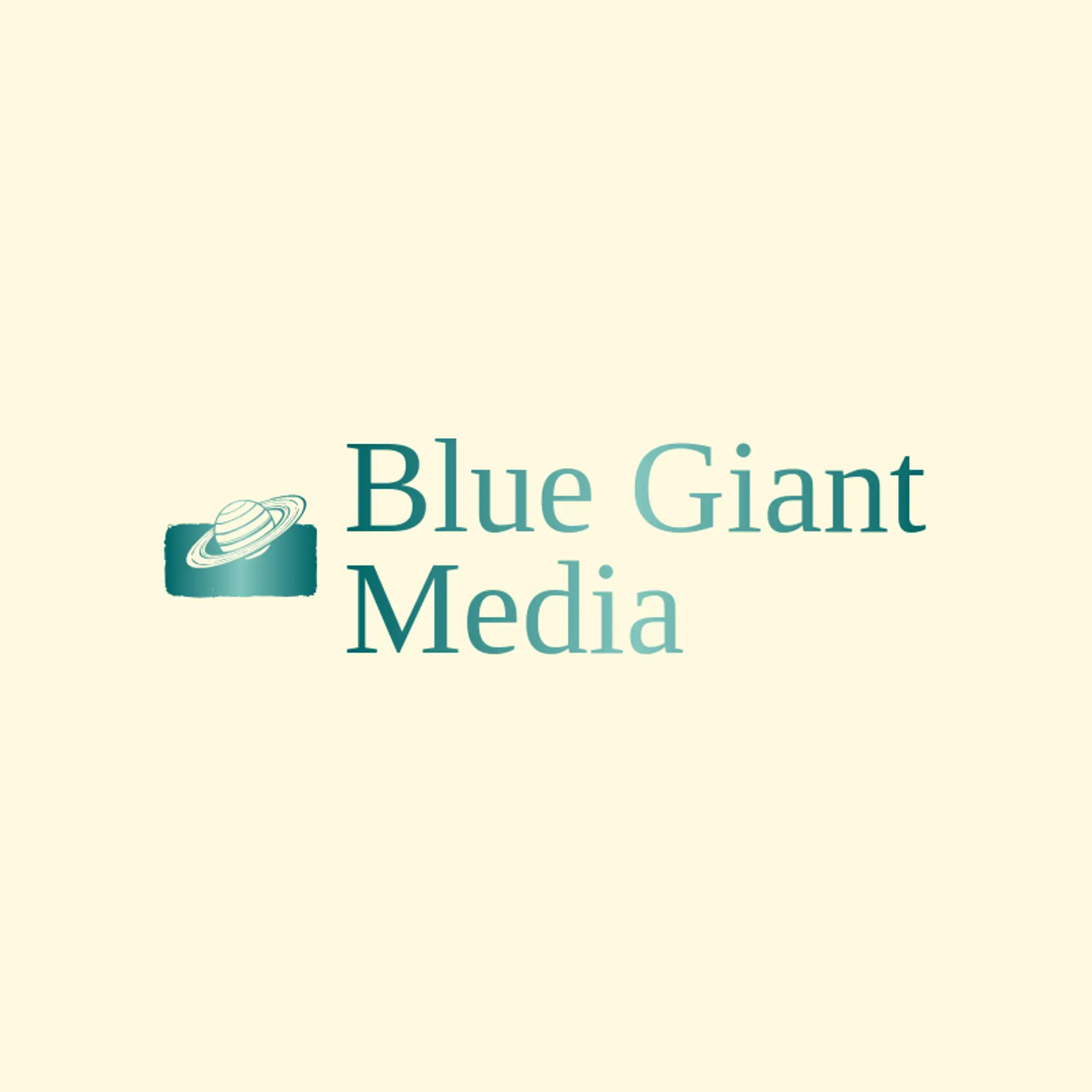 Blue Giant Media logo for saturn