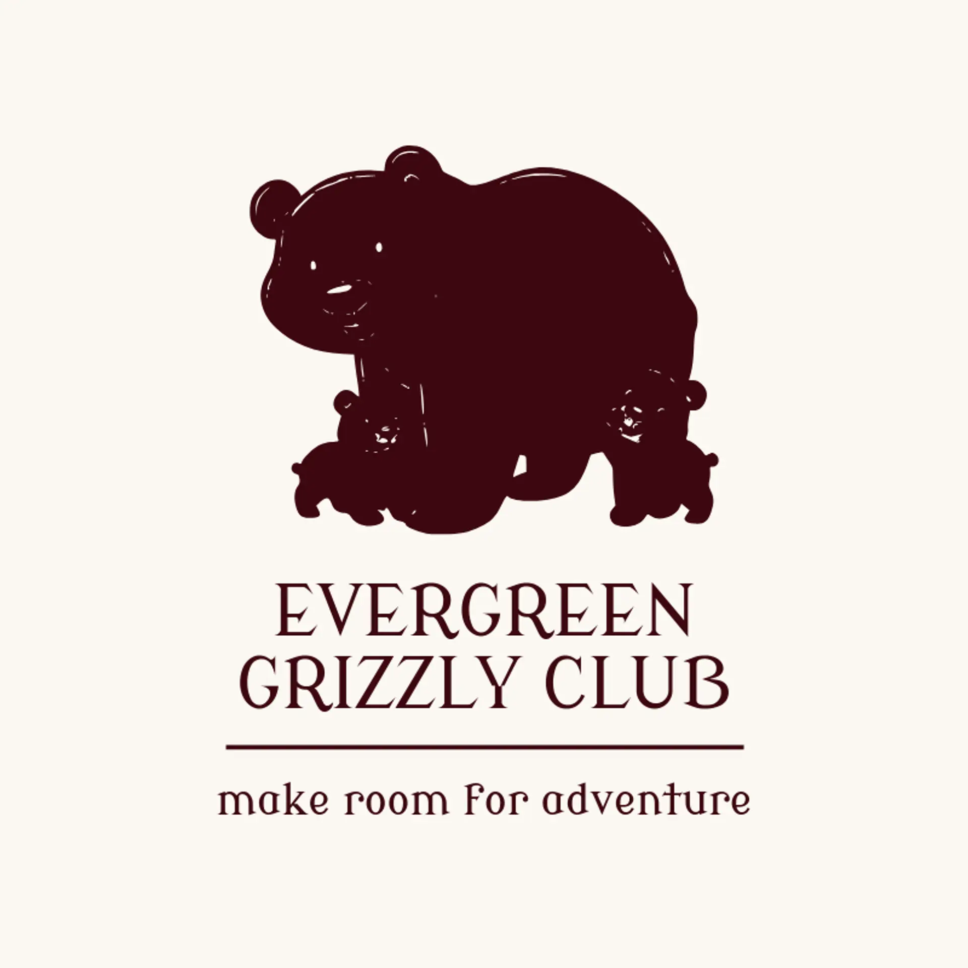 Evergreen Grizzly Club logo for grizzly