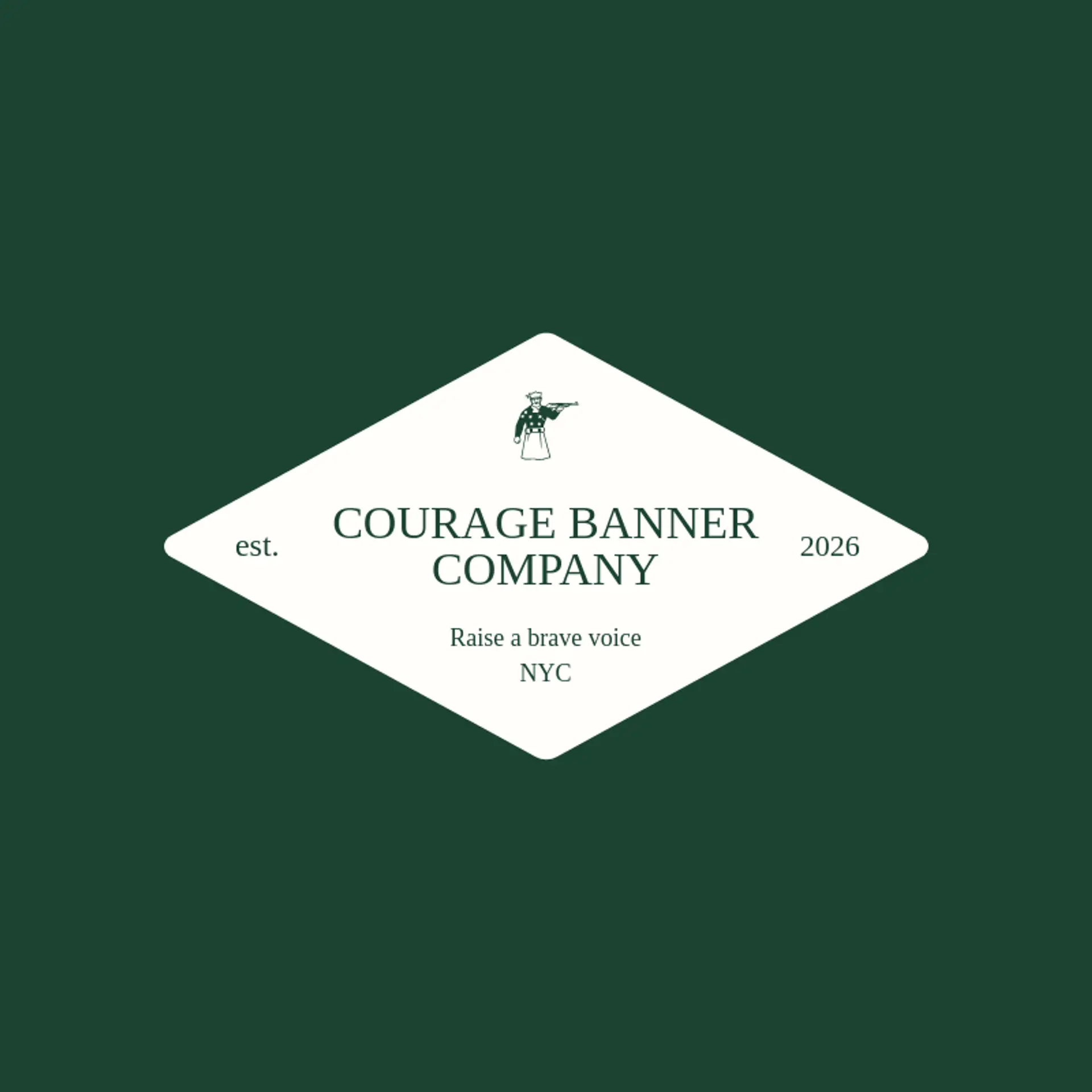 Courage Banner Company logo for patriot