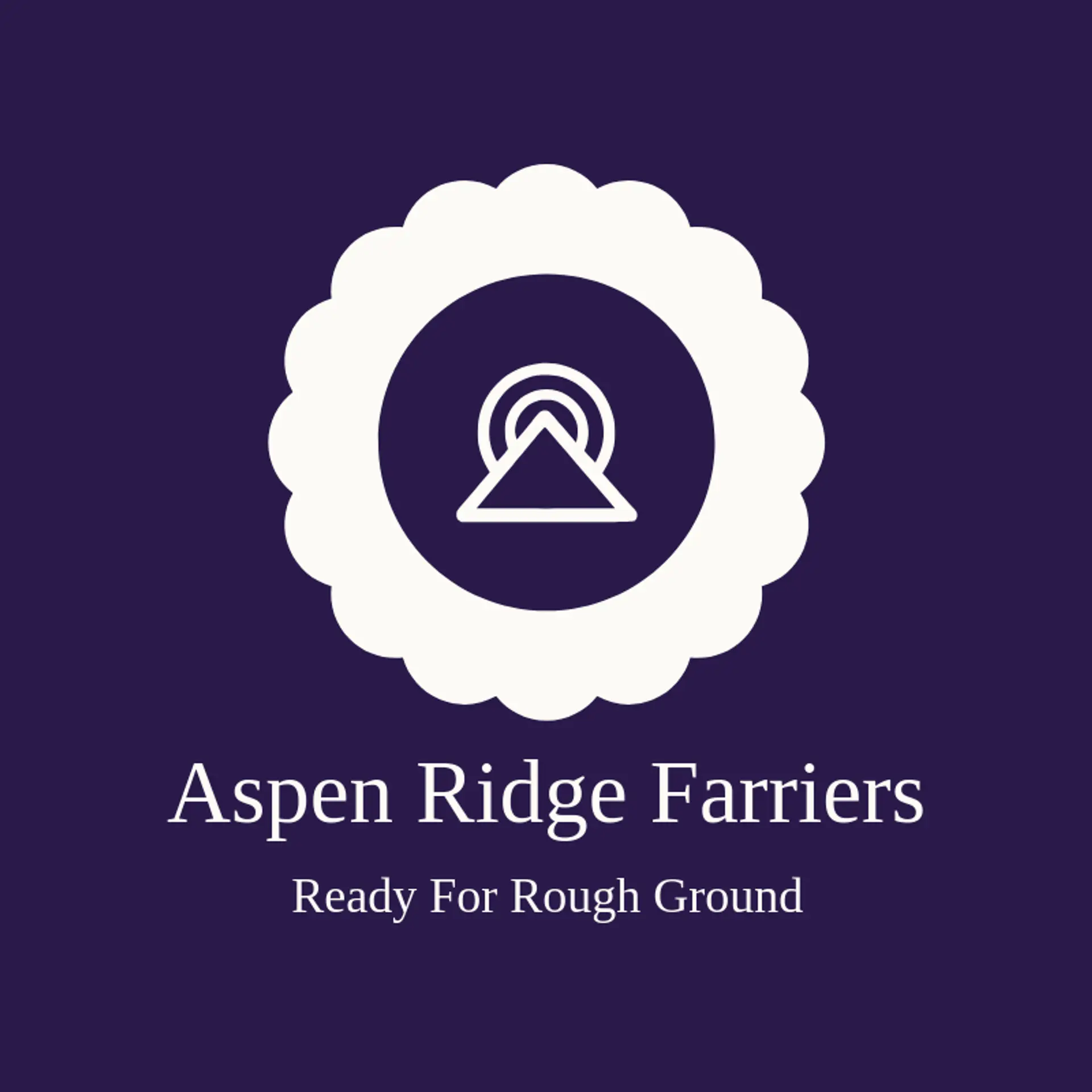 Aspen Ridge Farriers logo for horseshoe