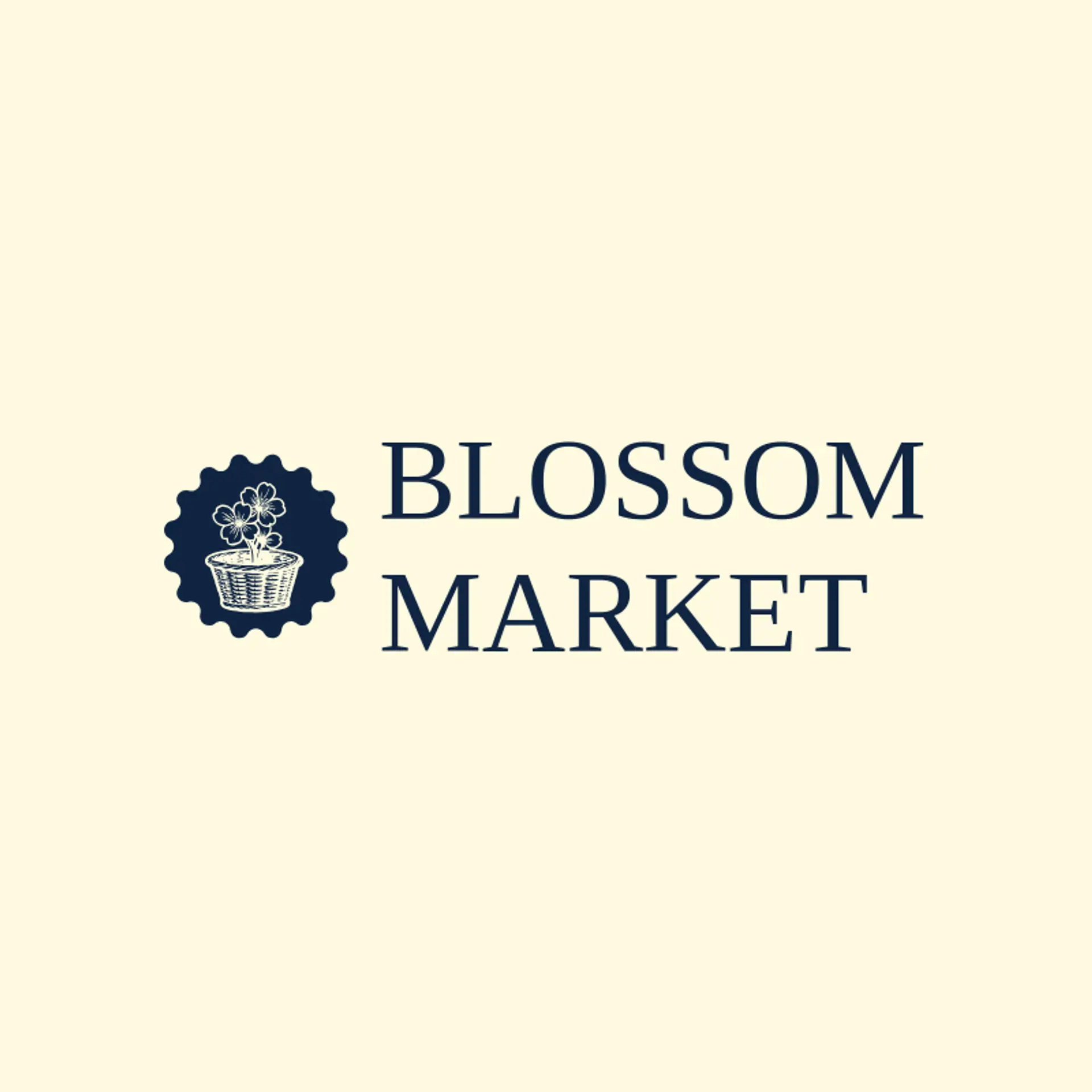 Blossom Market logo for cherry blossom