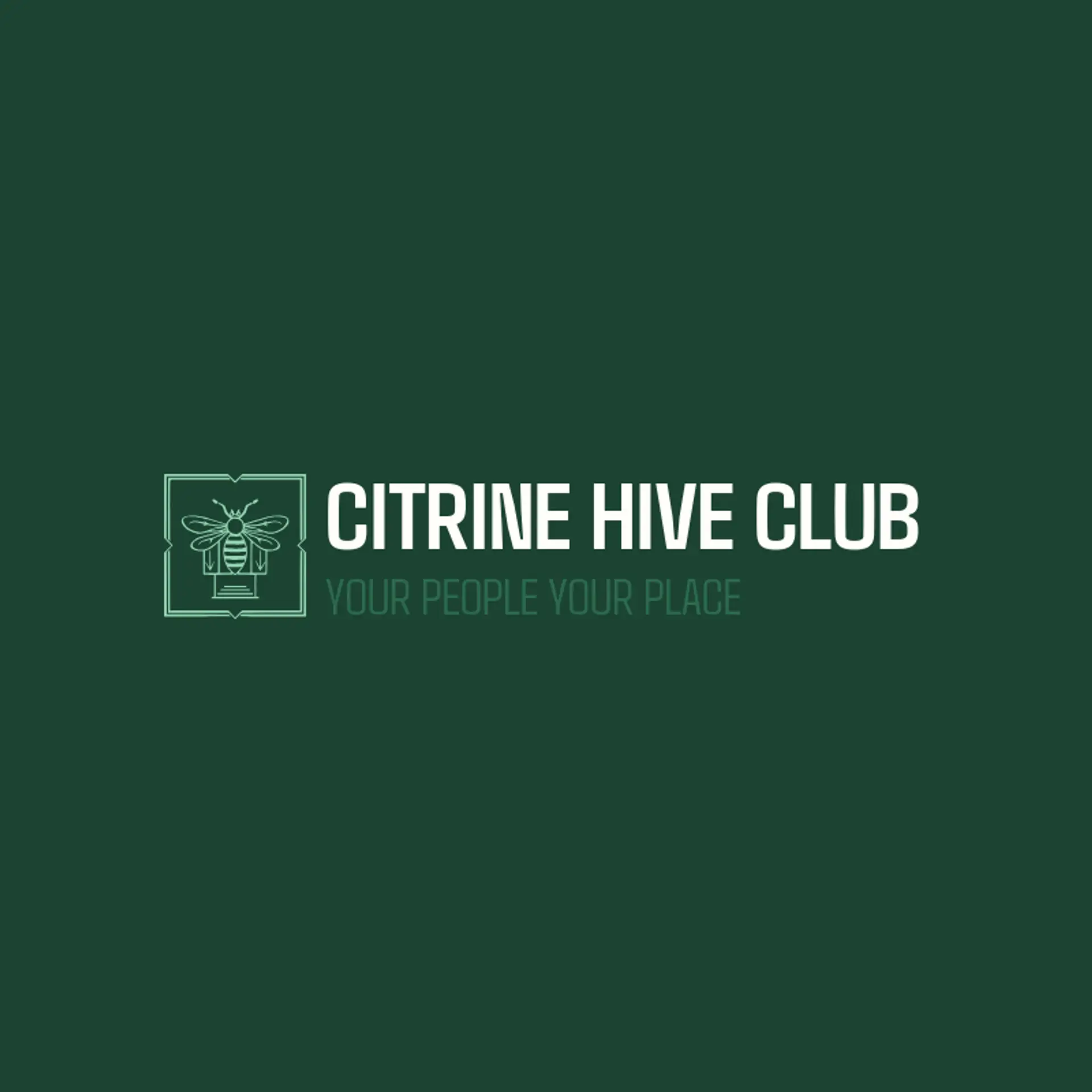 Citrine Hive Club logo for hive