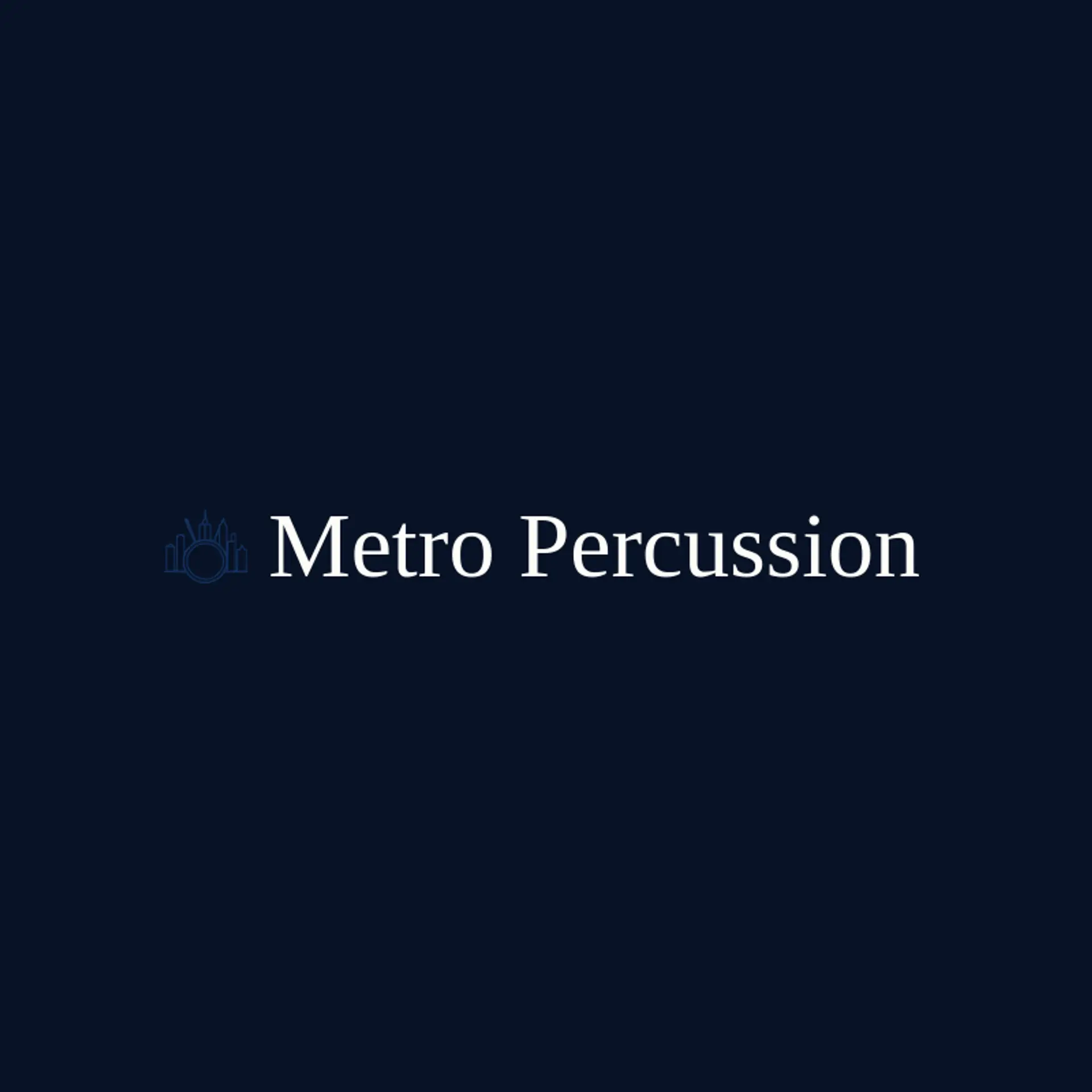 Metro Percussion logo for drum