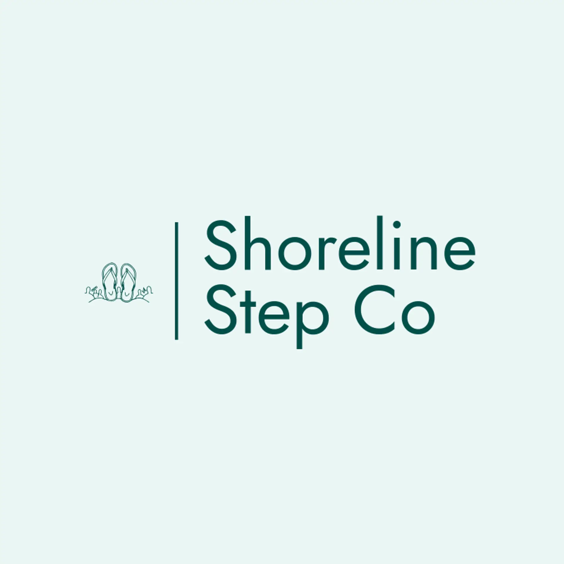 Shoreline Step Co logo for sandals