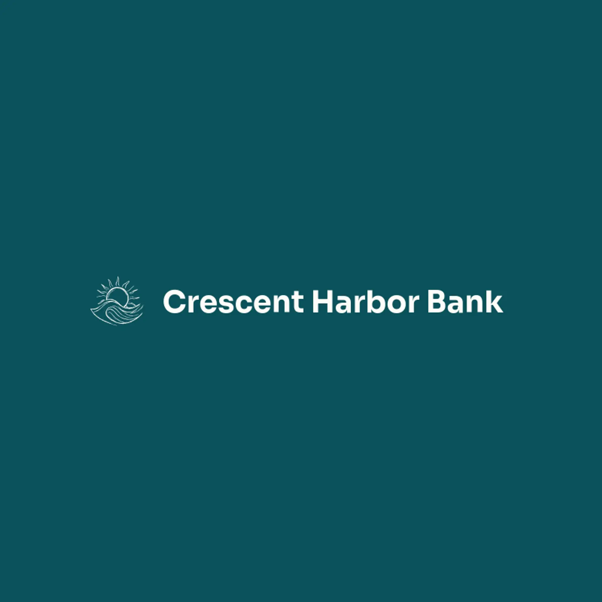 Crescent Harbor Bank logo for bank