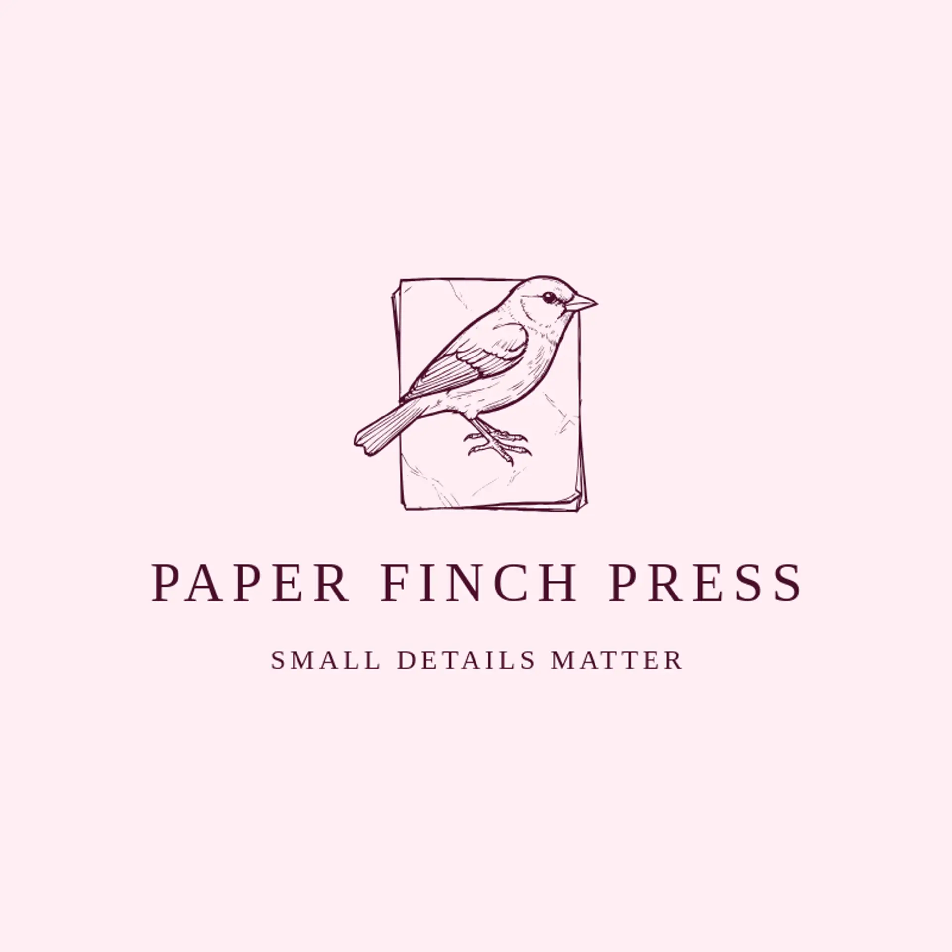 Paper Finch Press logo for paper