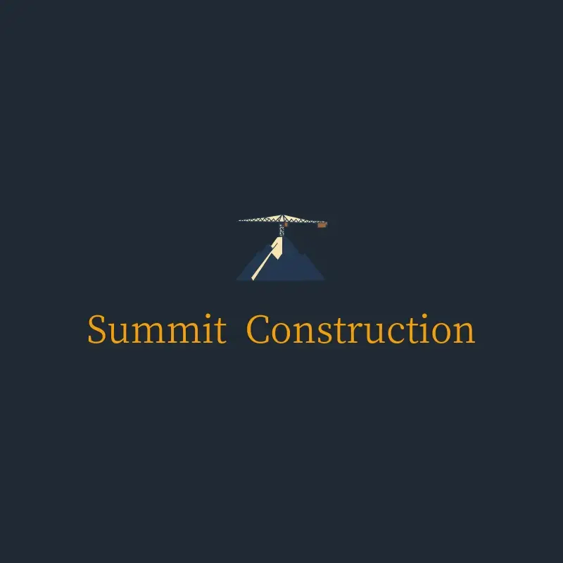 The construction company name Summit Construction as a branded logo with a color icon