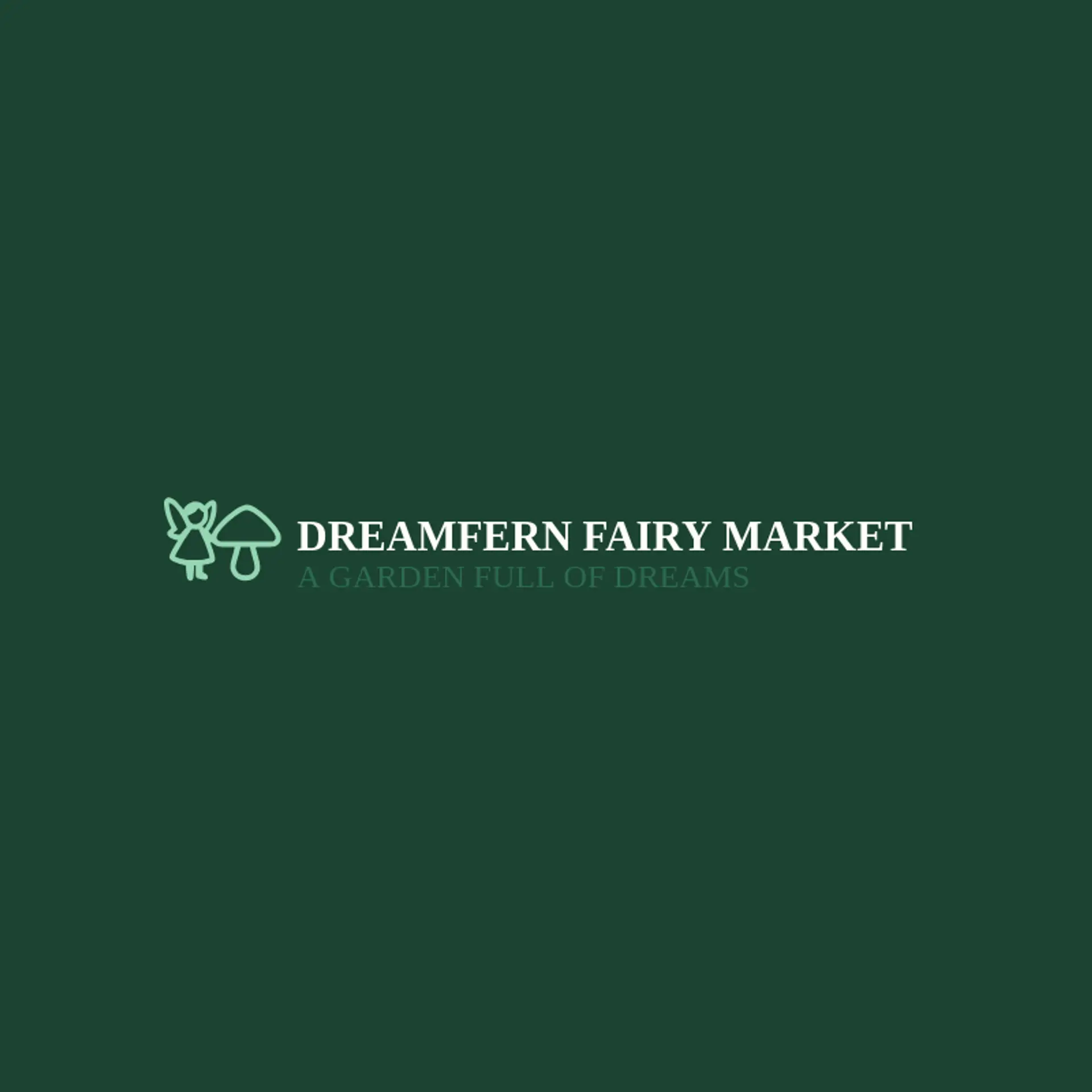 Dreamfern Fairy Market logo for fairy