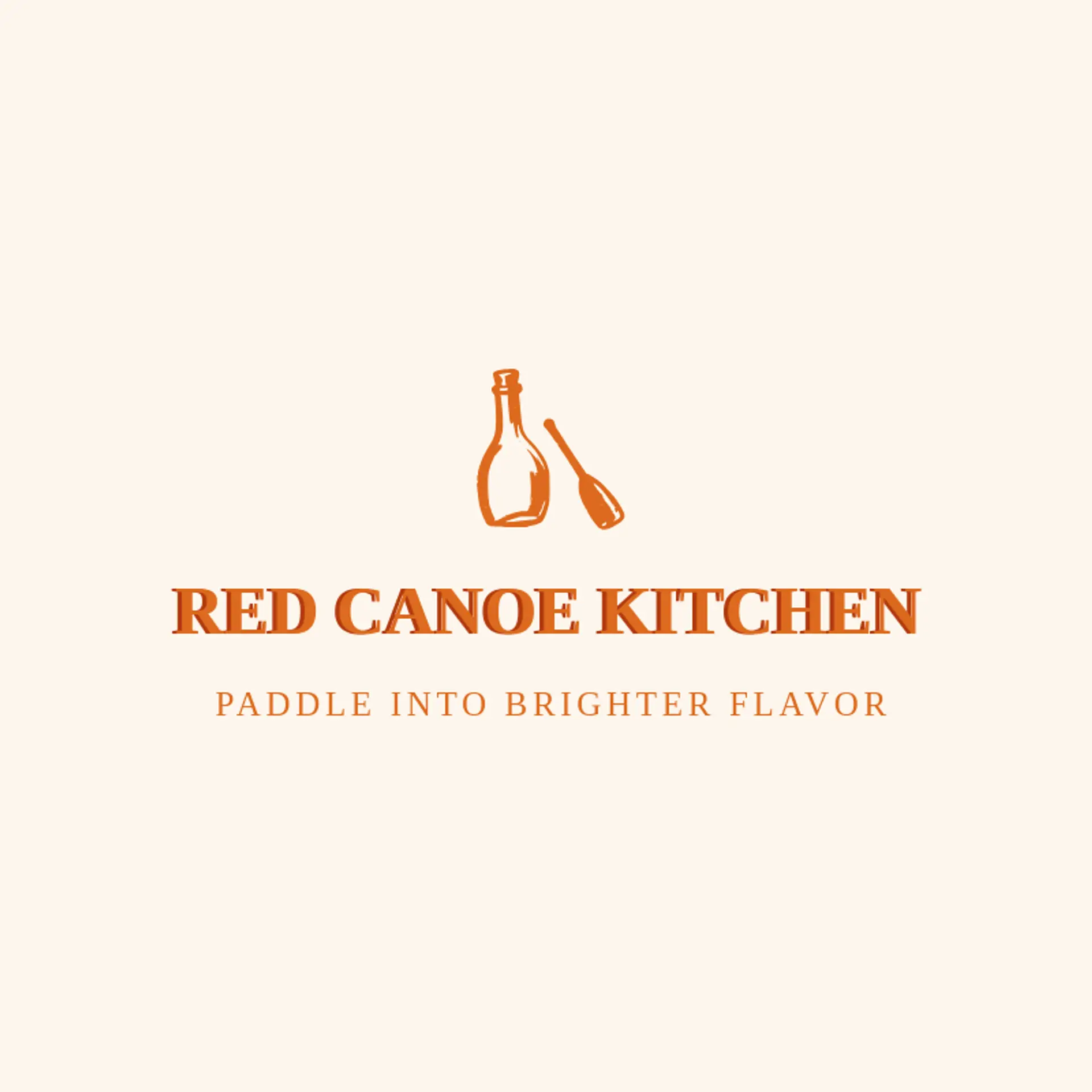 Red Canoe Kitchen logo for hot sauce