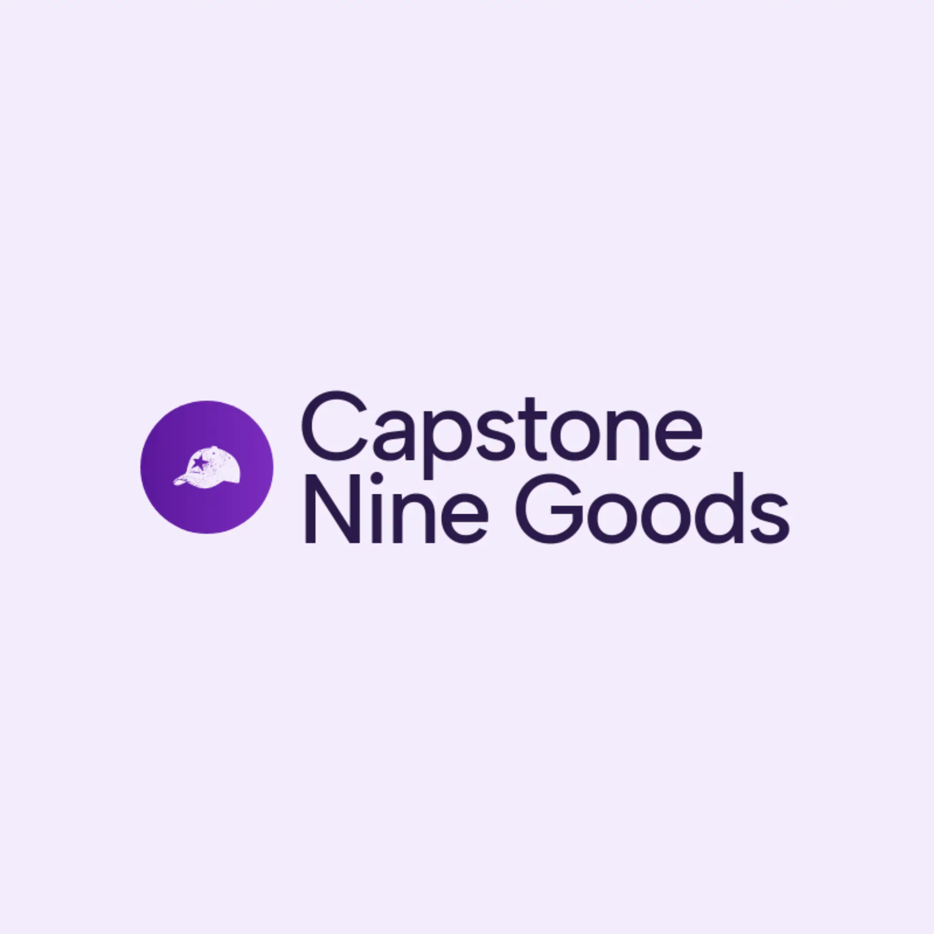 Capstone Nine Goods logo for baseball hat