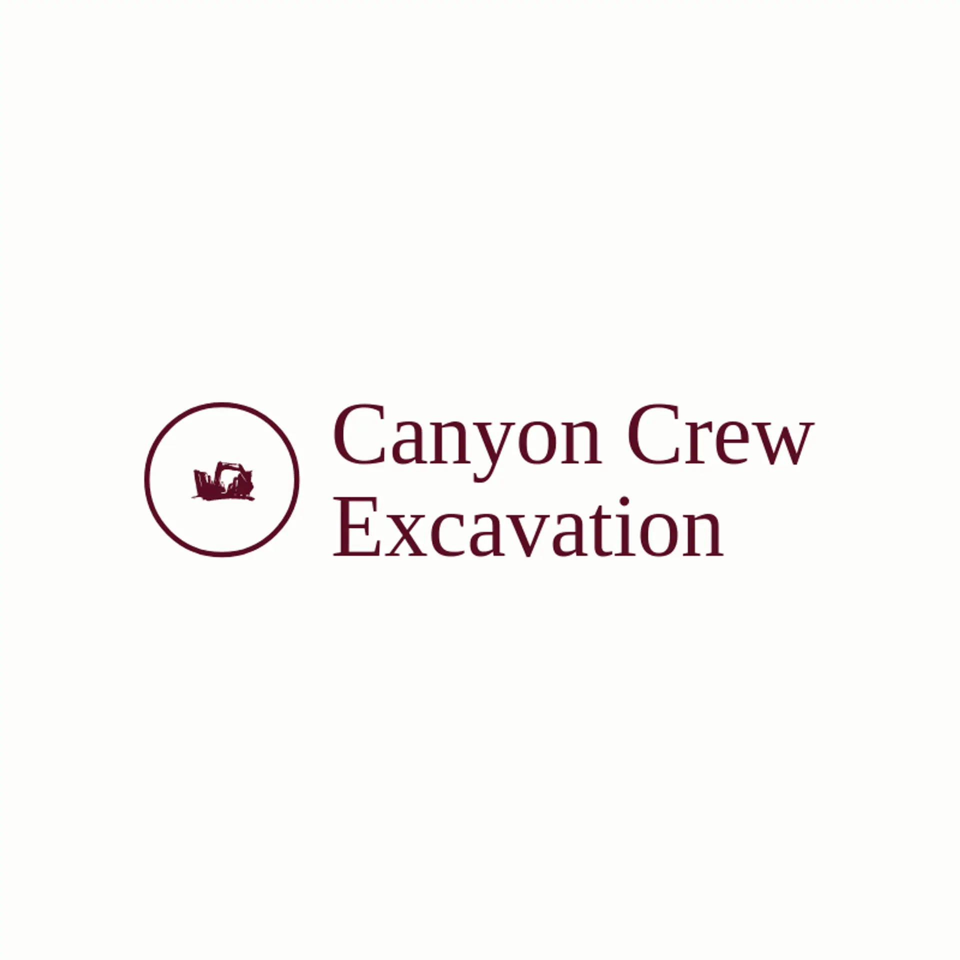Canyon Crew Excavation logo for excavator