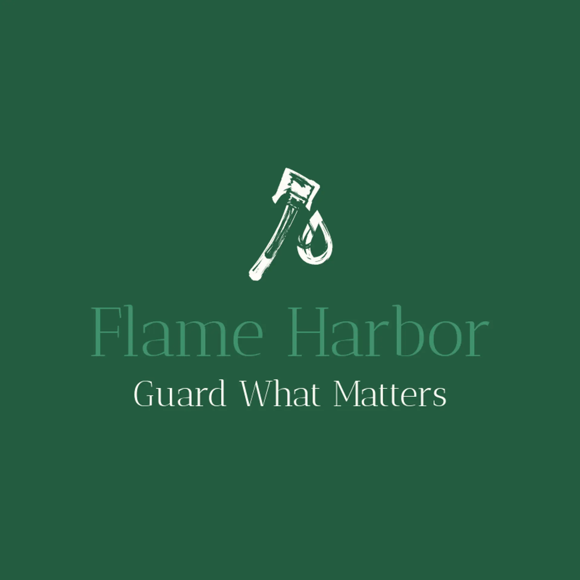 Flame Harbor logo for firefighter