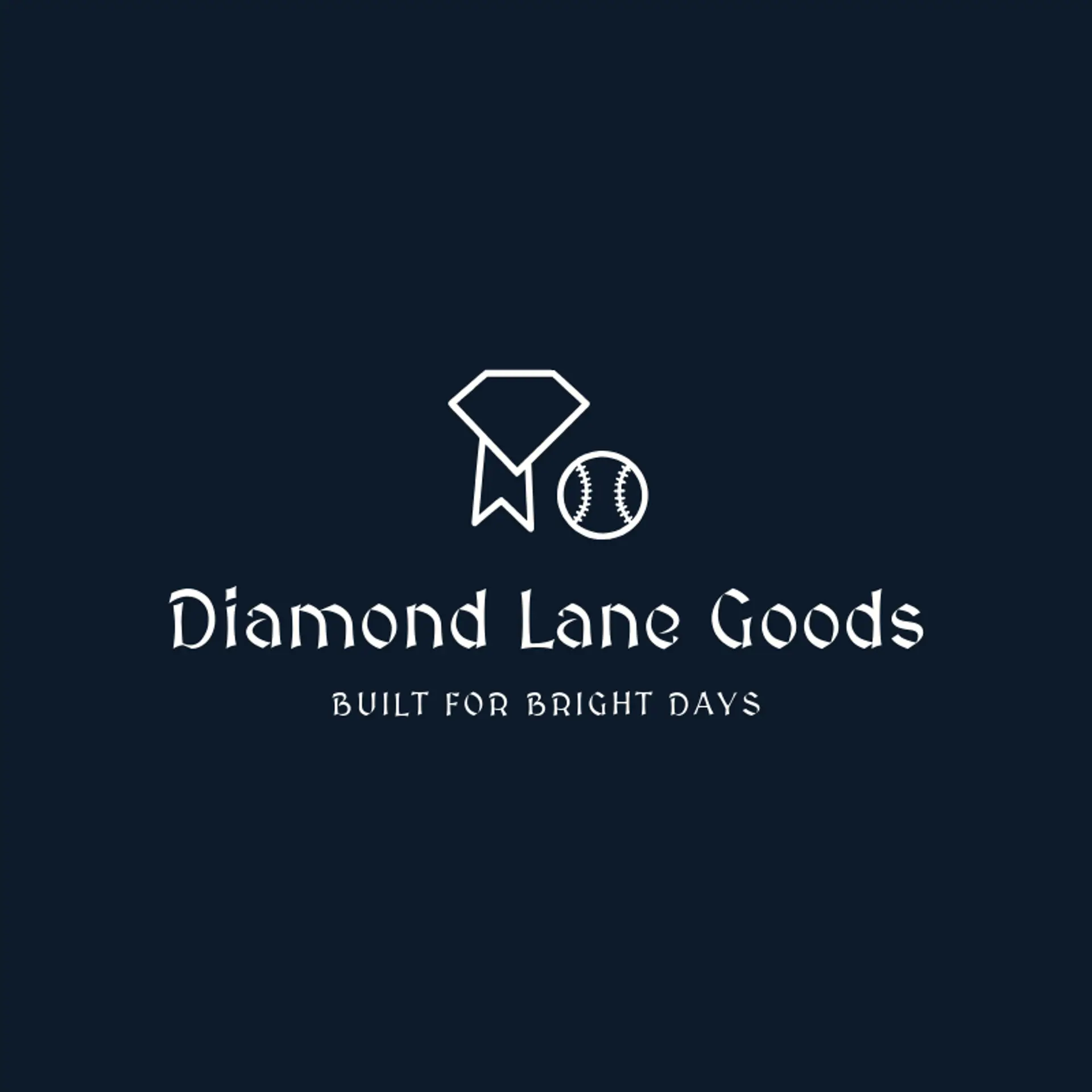 Diamond Lane Goods logo for baseball hat
