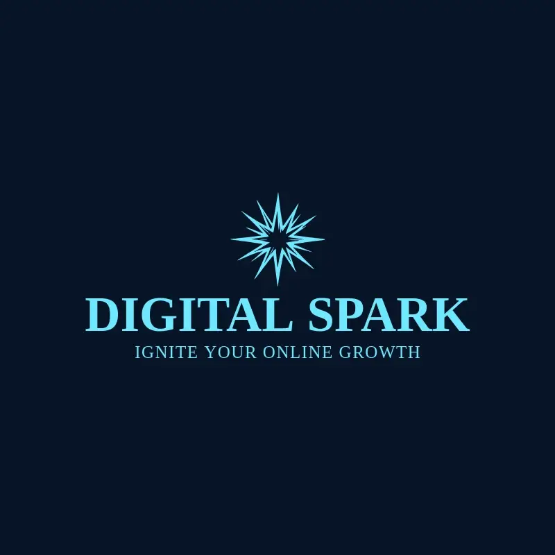 The digital marketing company name Digital Spark as a branded logo with a single color icon