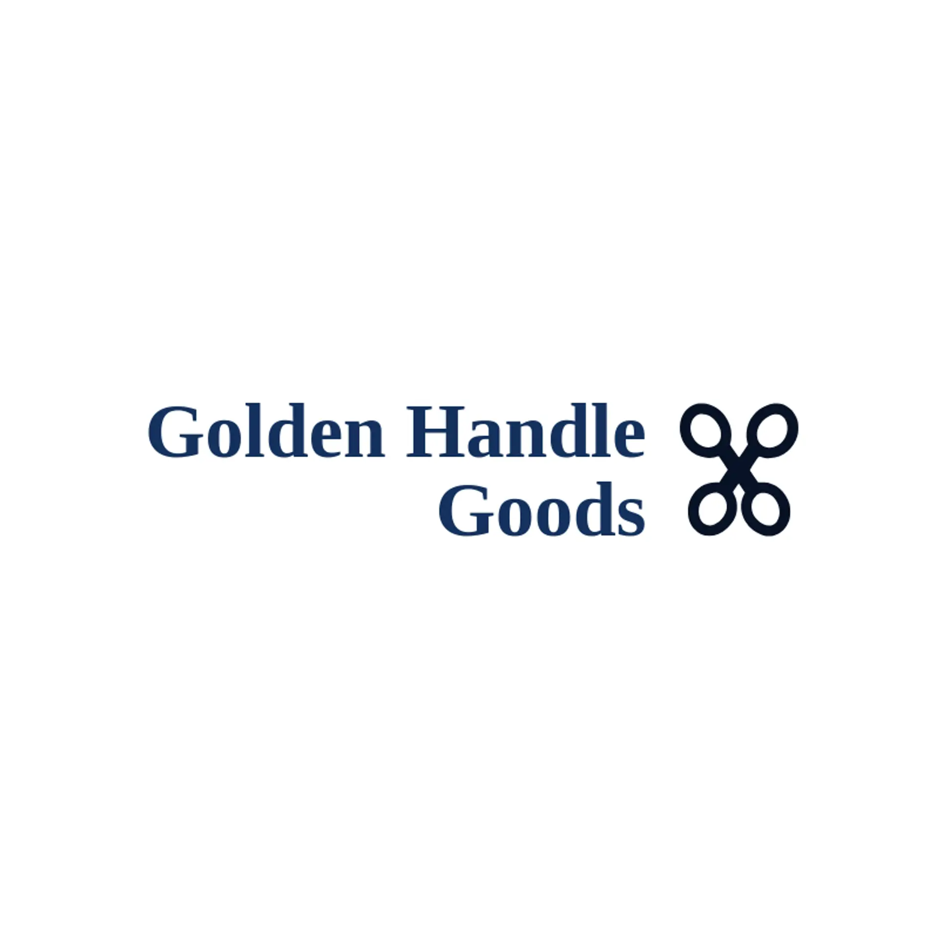 Golden Handle Goods logo for scissors
