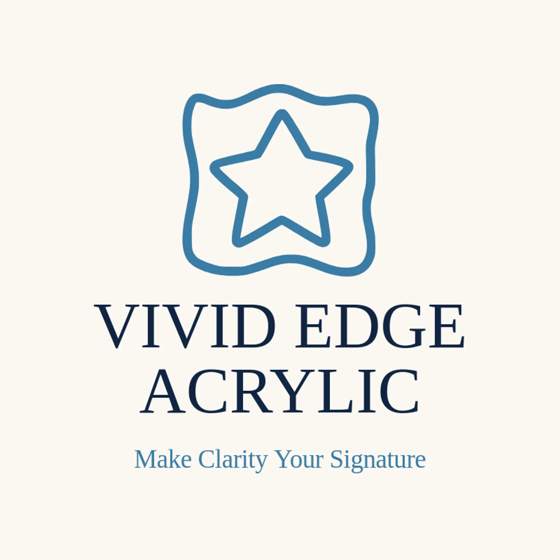 Vivid Edge Acrylic logo for acrylic