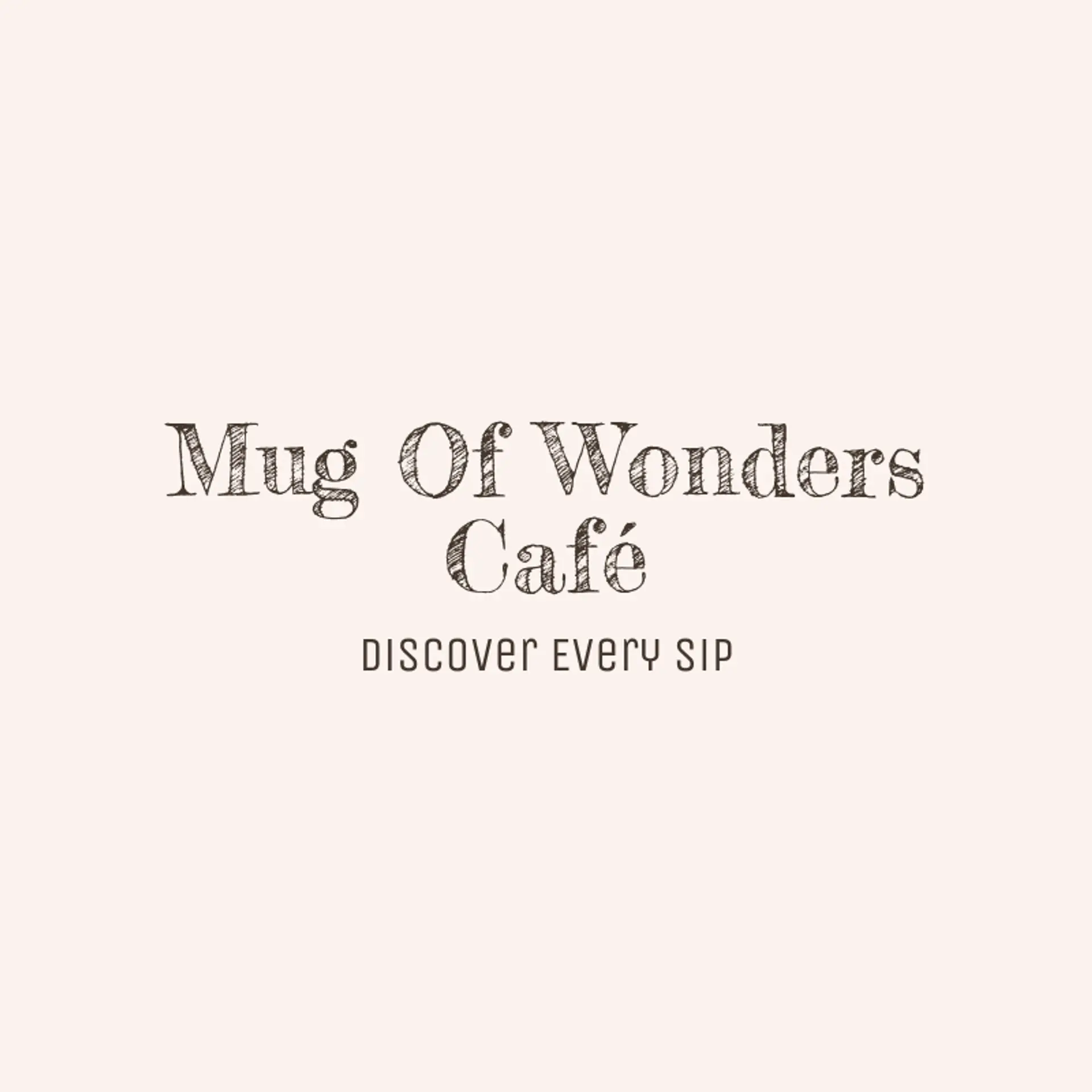 Bean & Whimsy logo for unique cafe