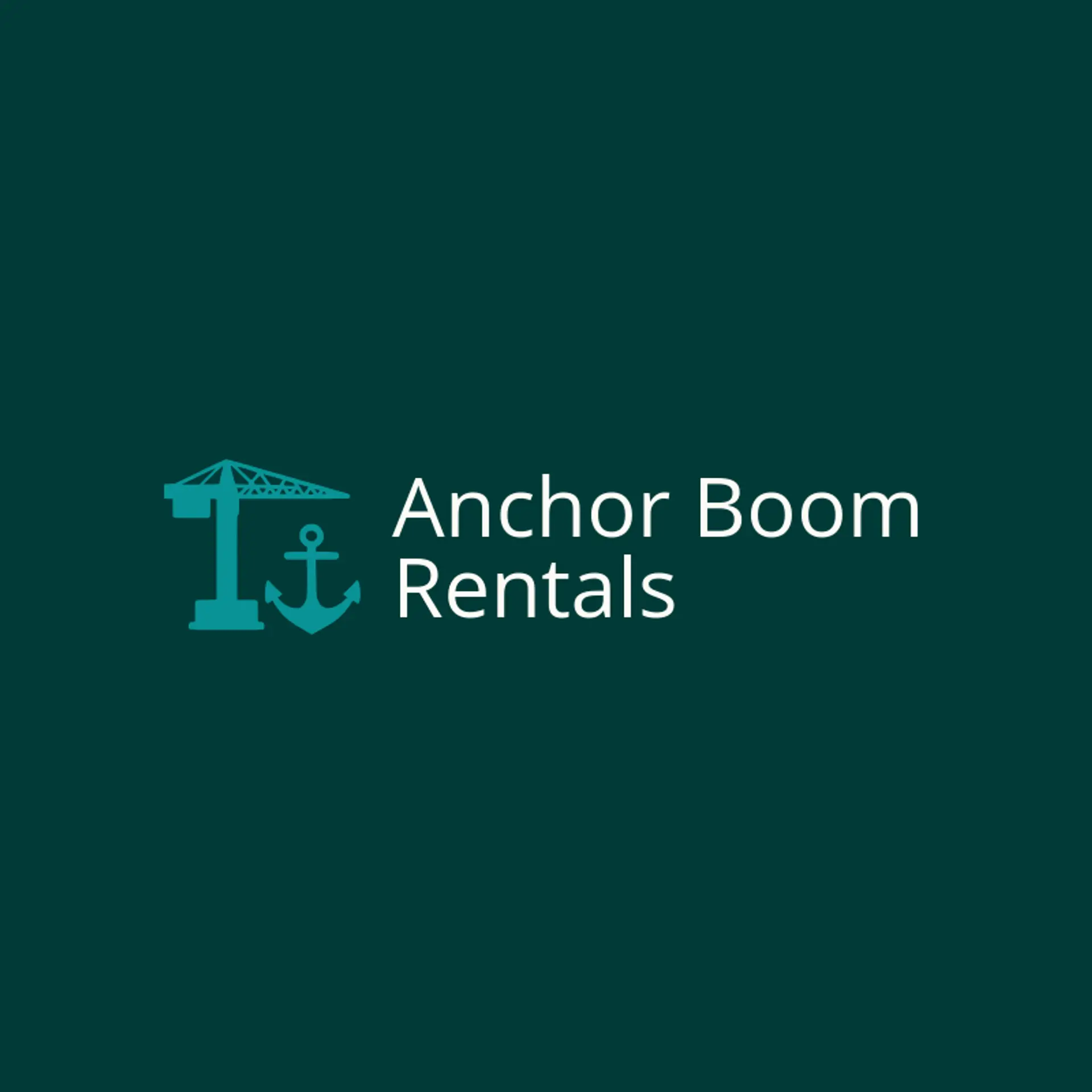 Anchor Boom Rentals logo for crane