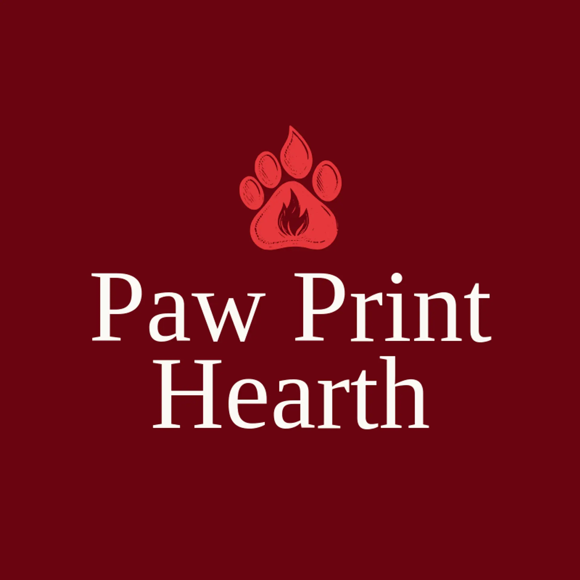Paw Print Hearth logo for paw print