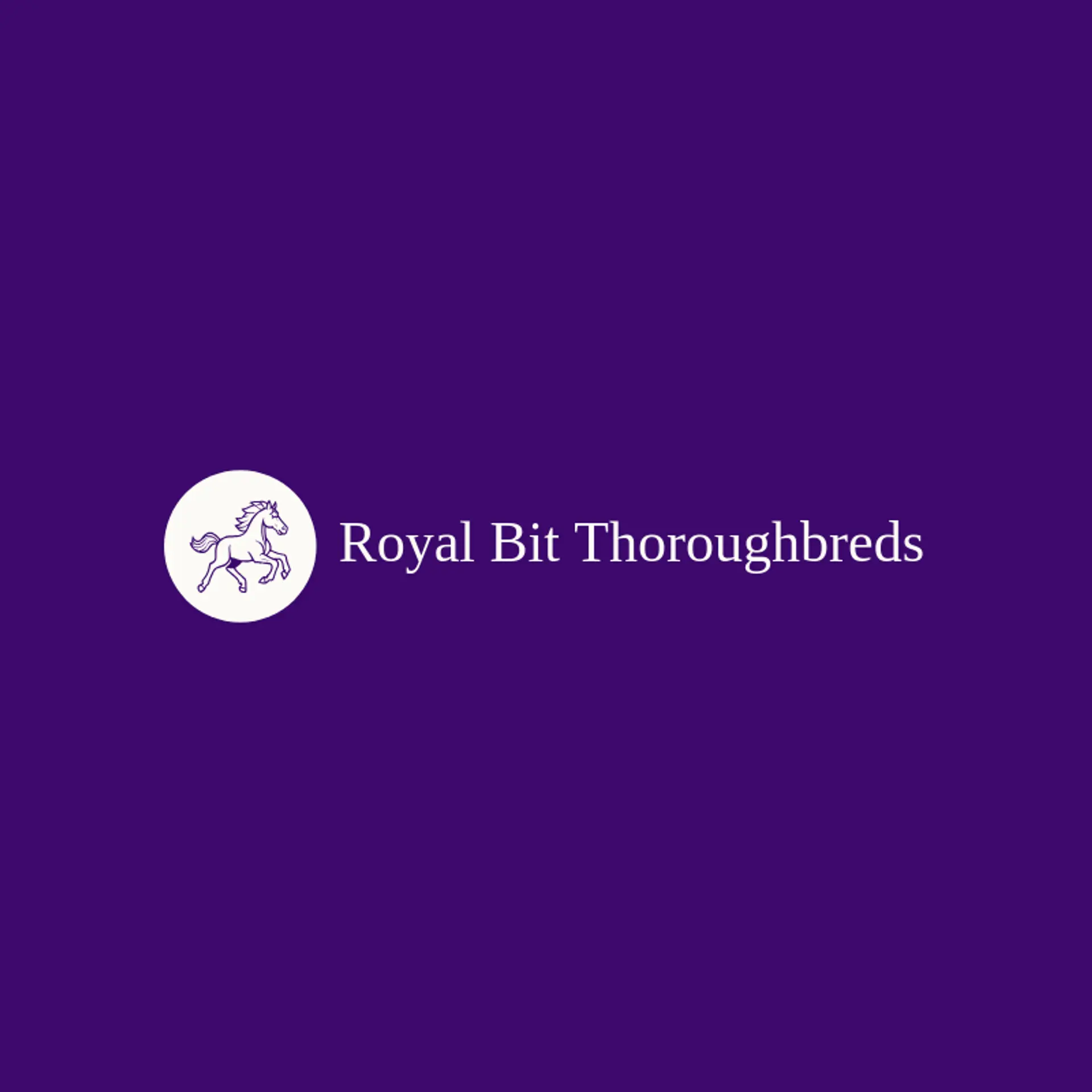 Royal Bit Thoroughbreds logo for horse racing