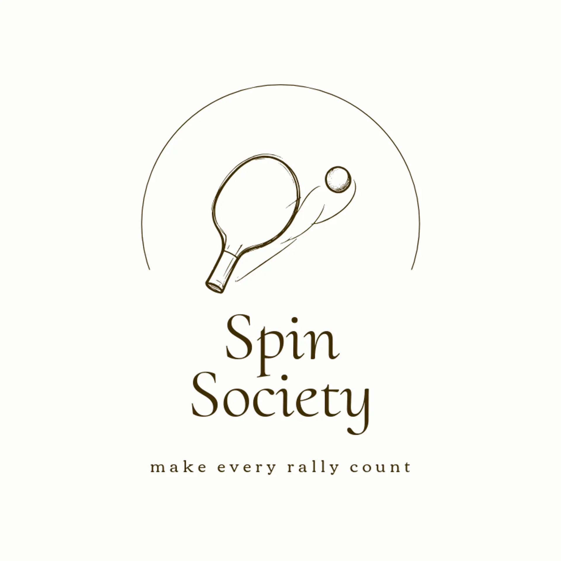 Spin Society logo for pickleball