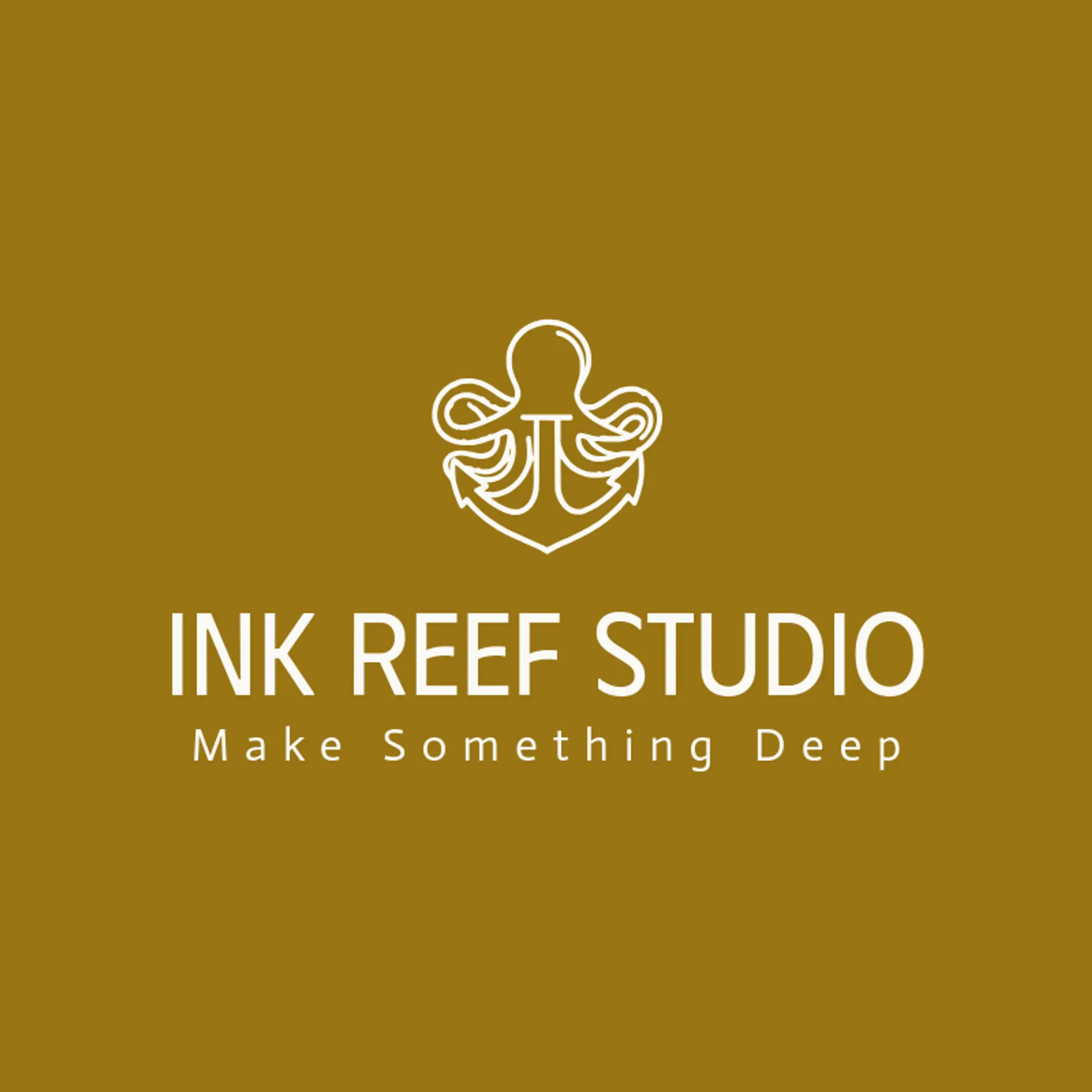 Ink Reef Studio logo for octopus