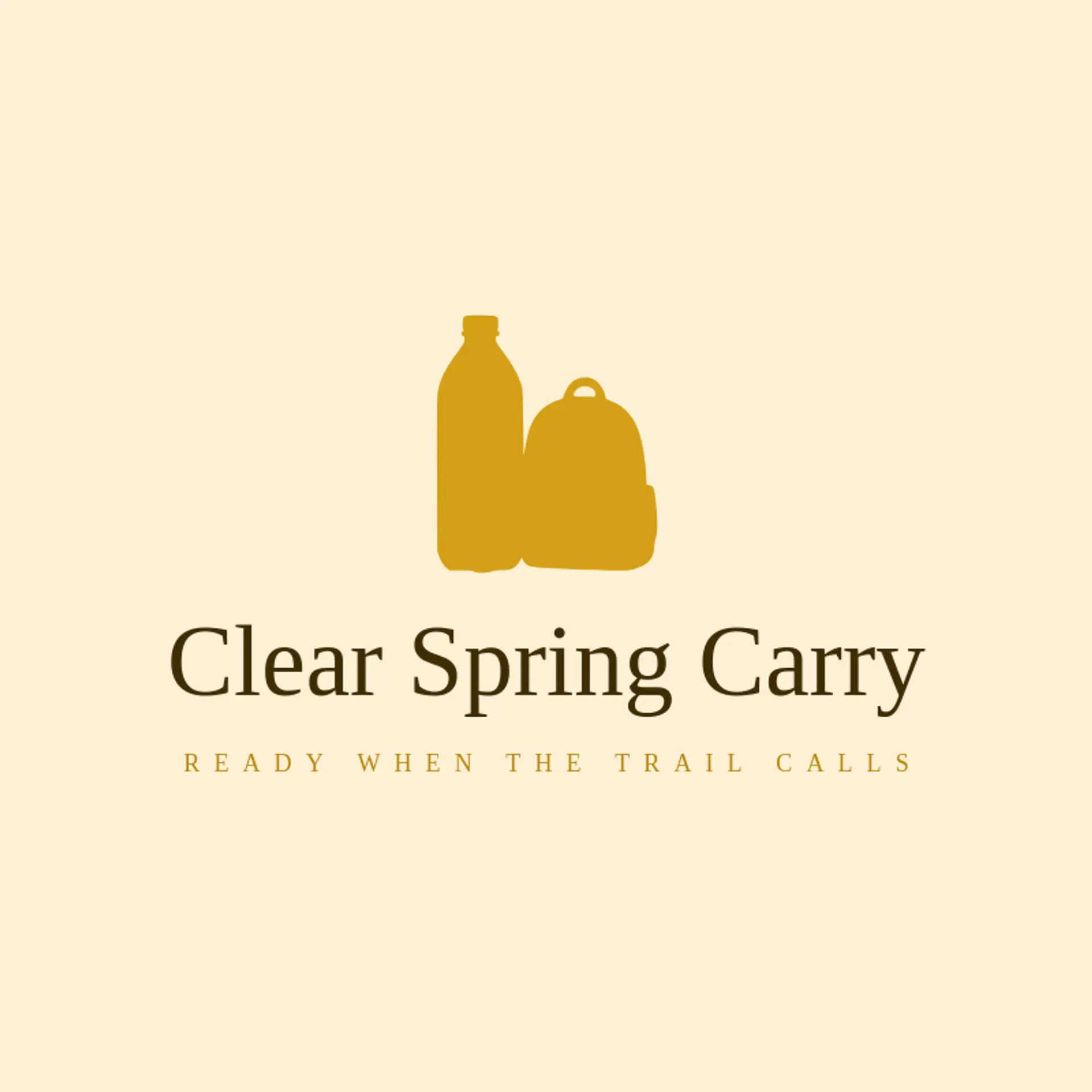 Clear Spring Carry logo for backpack