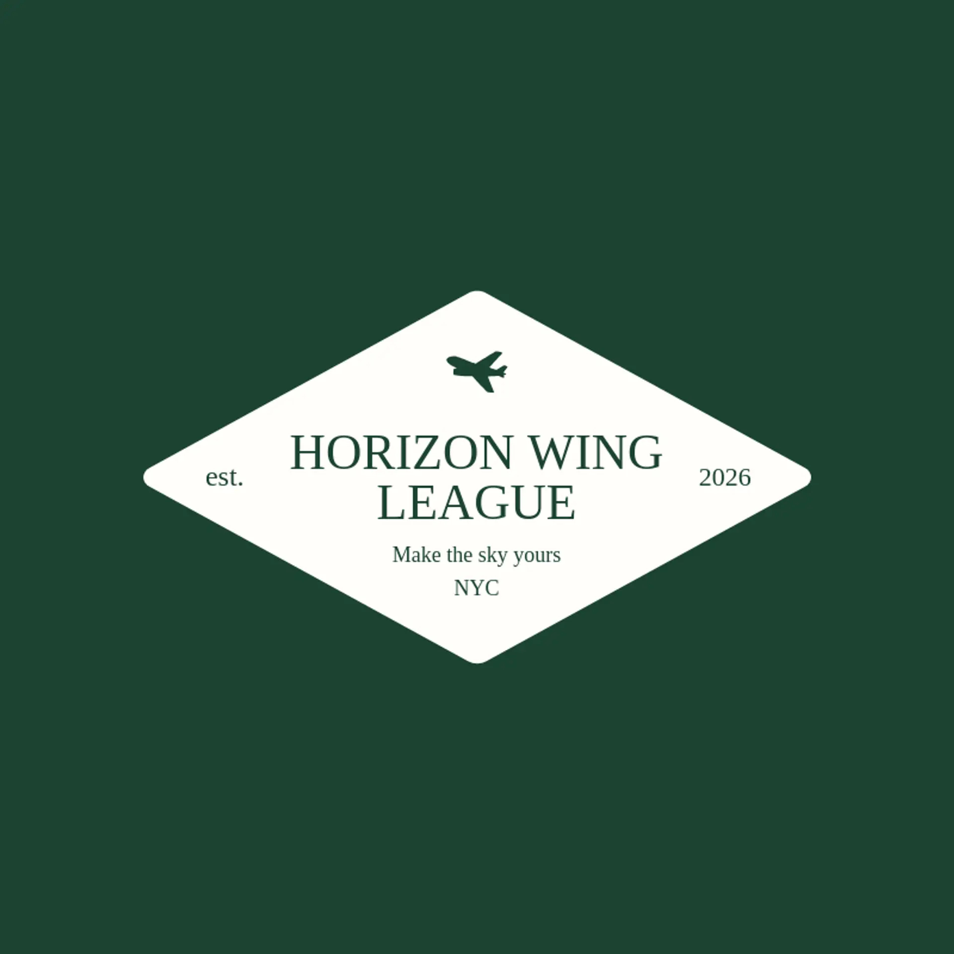 Horizon Wing League logo for plane