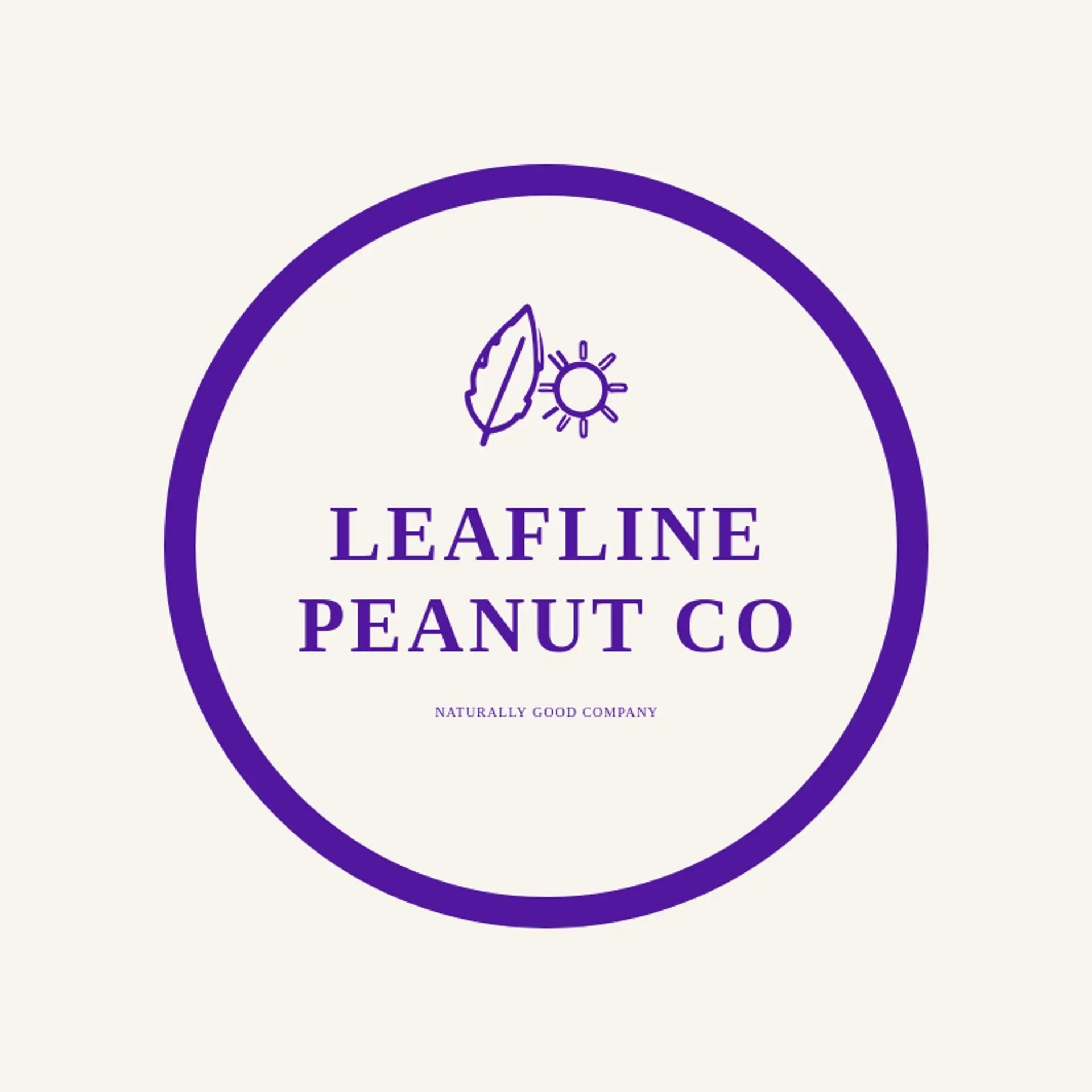 Leafline Peanut Co logo for peanut