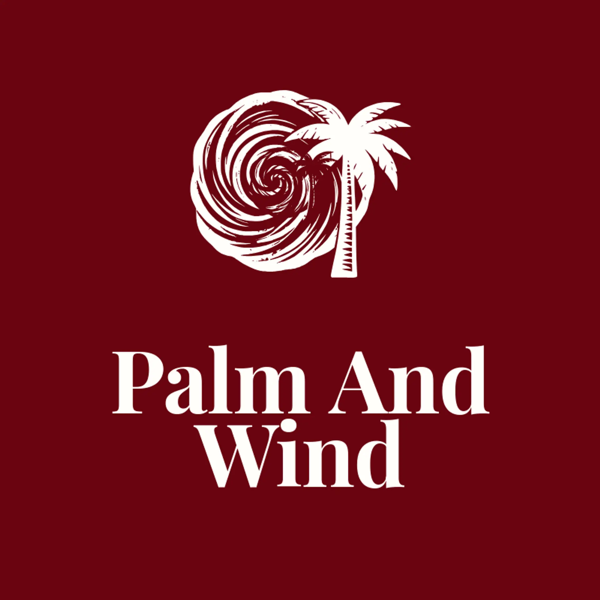 Palm And Wind logo for hurricane
