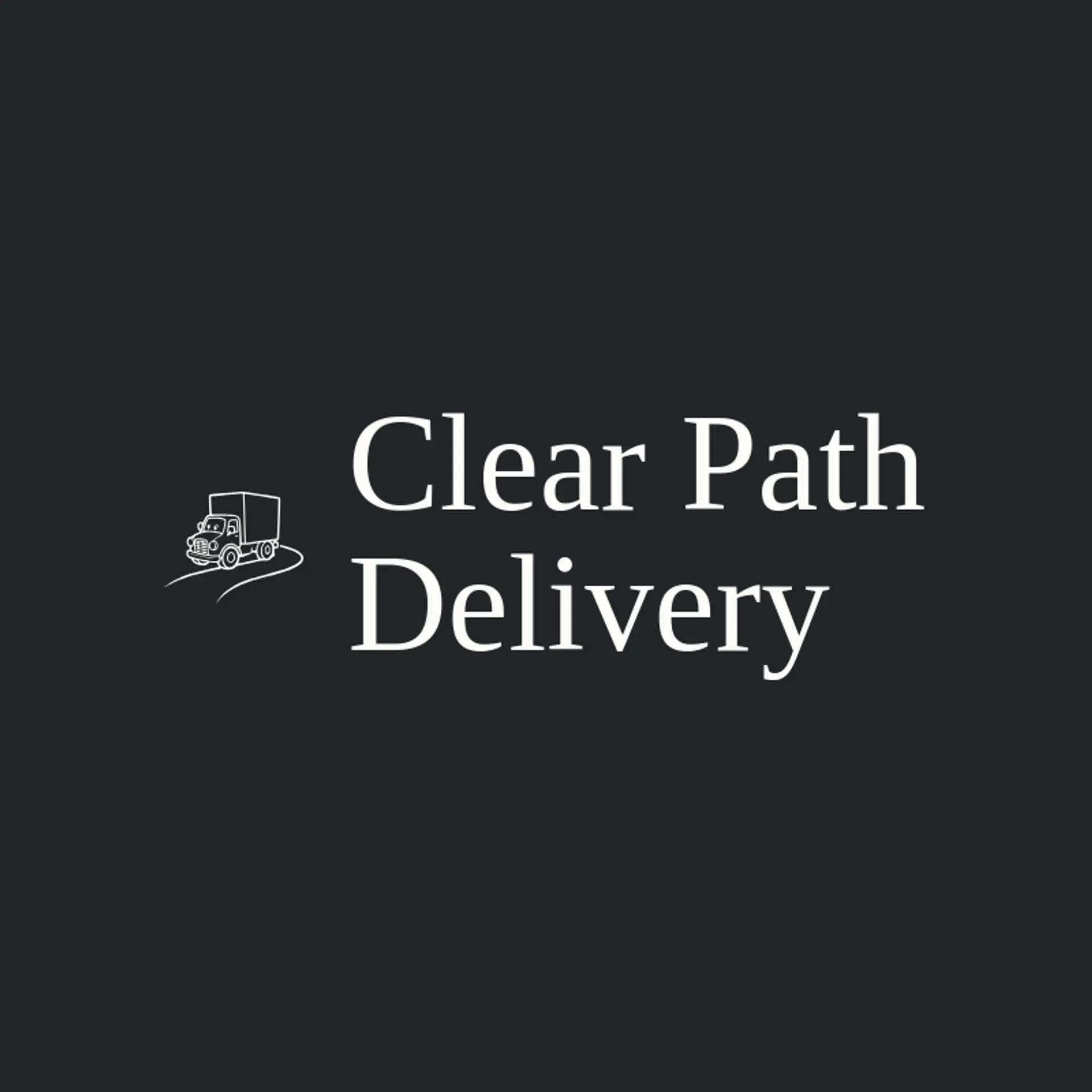 Clear Path Delivery logo for box truck