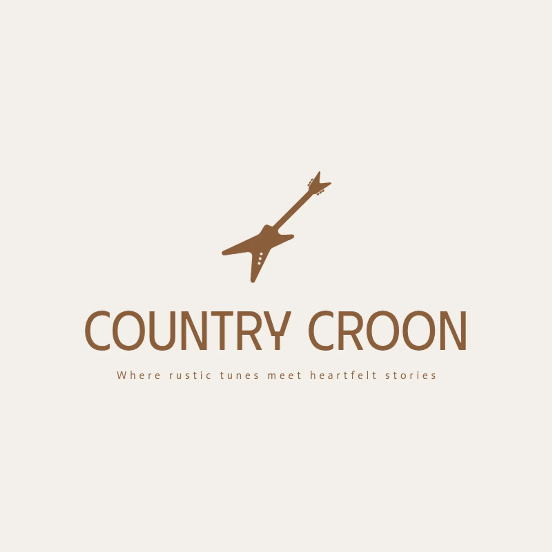 Country Croon logo for country music