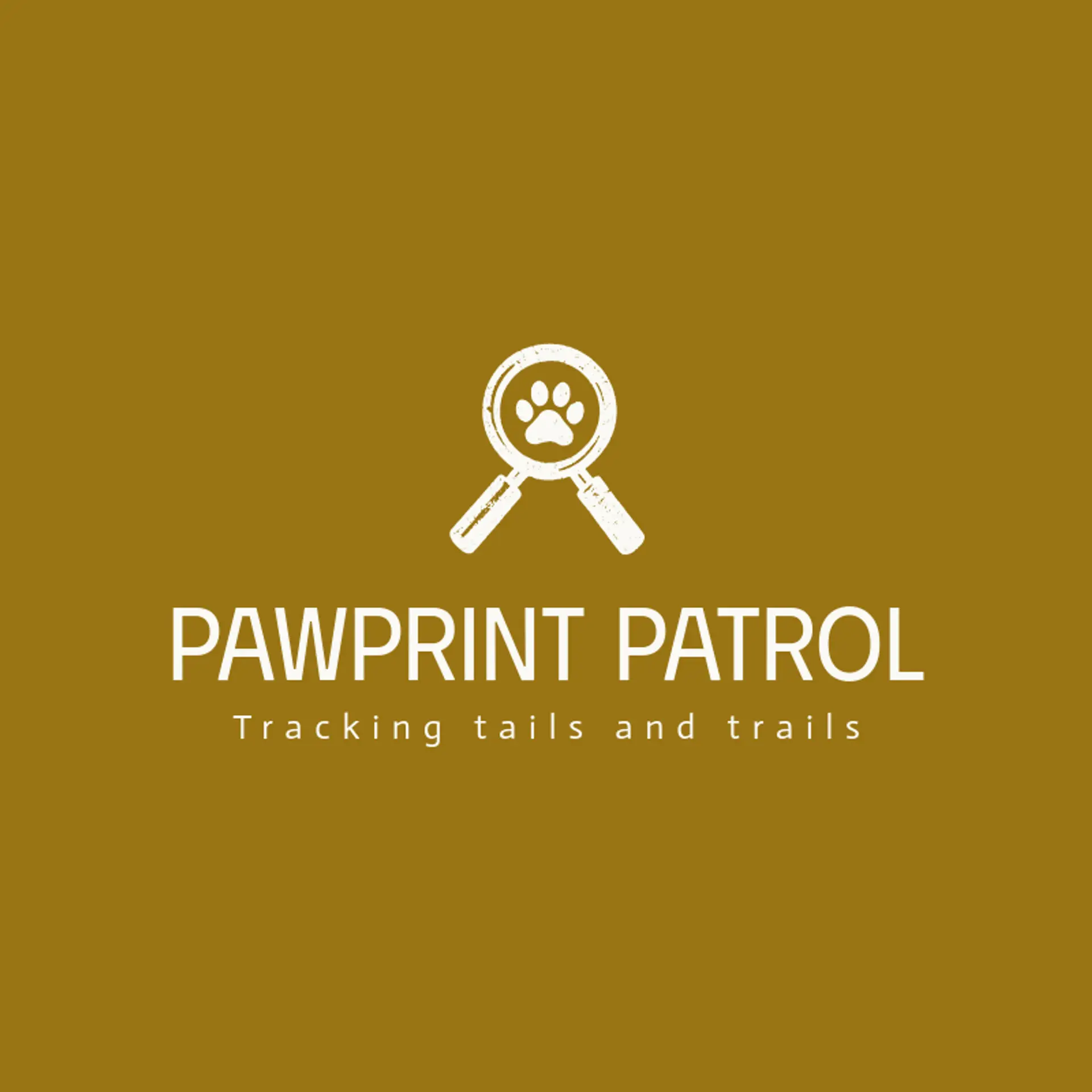 Pawprint Patrol logo for detective