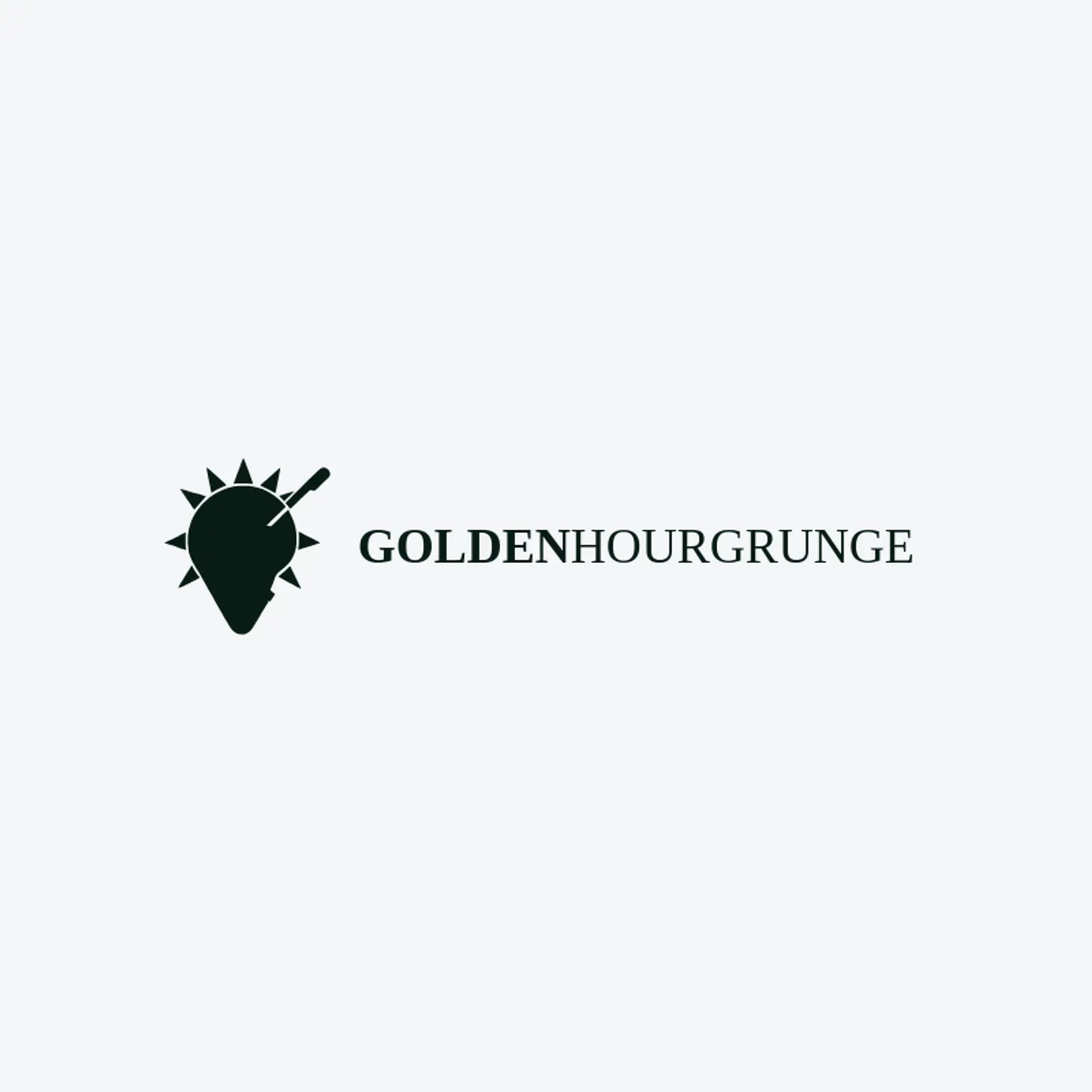 Golden Hour Grunge logo for rock band