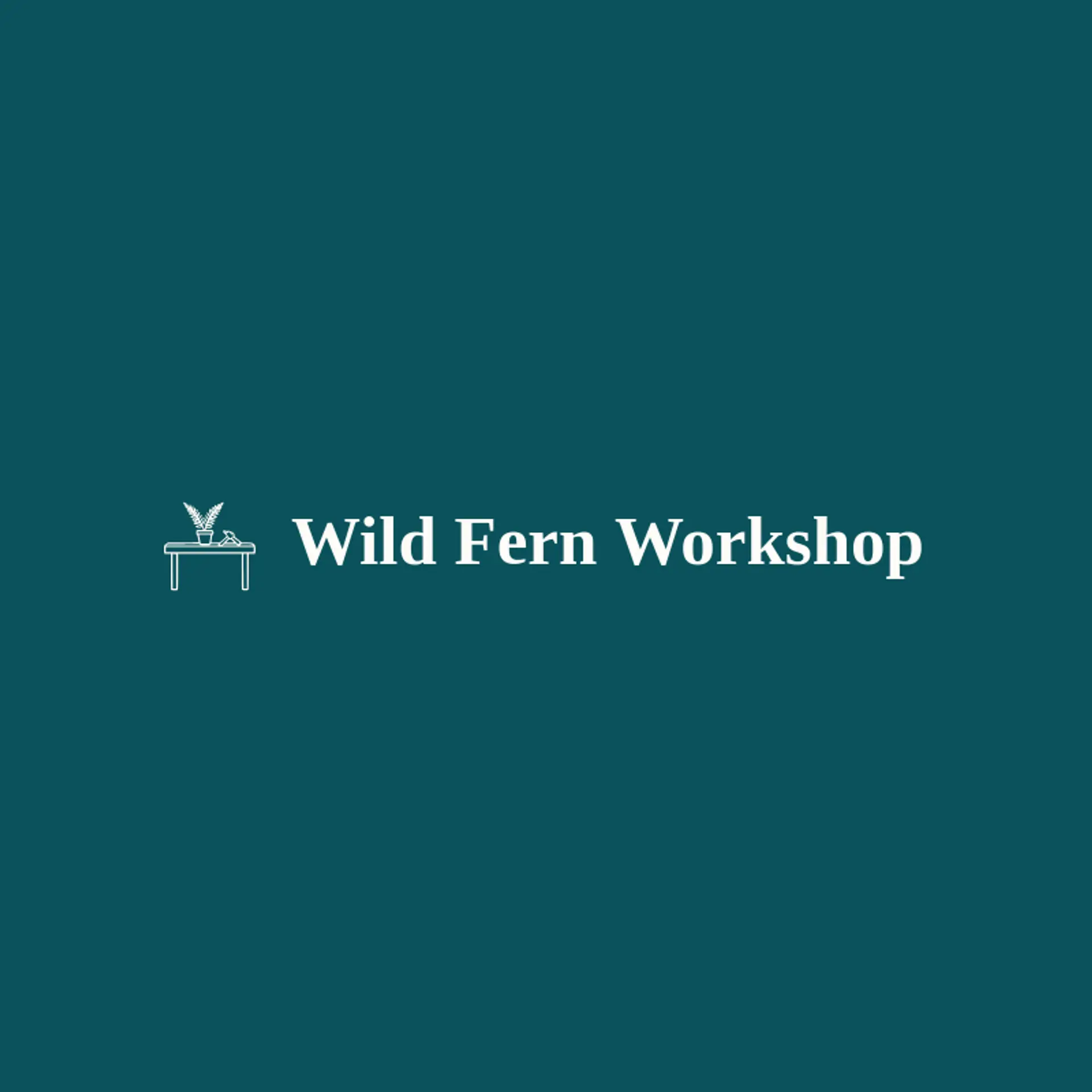 Wild Fern Workshop logo for small business