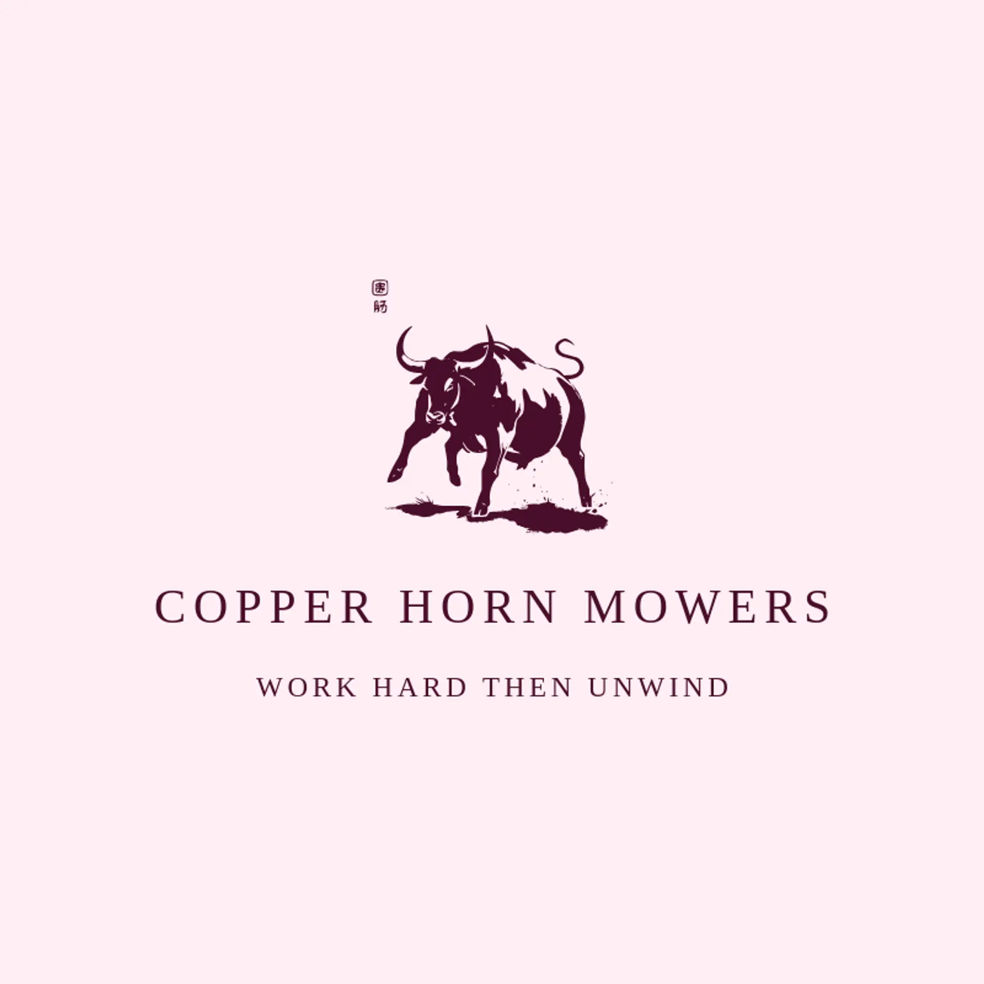 Copper Horn Mowers logo for toro