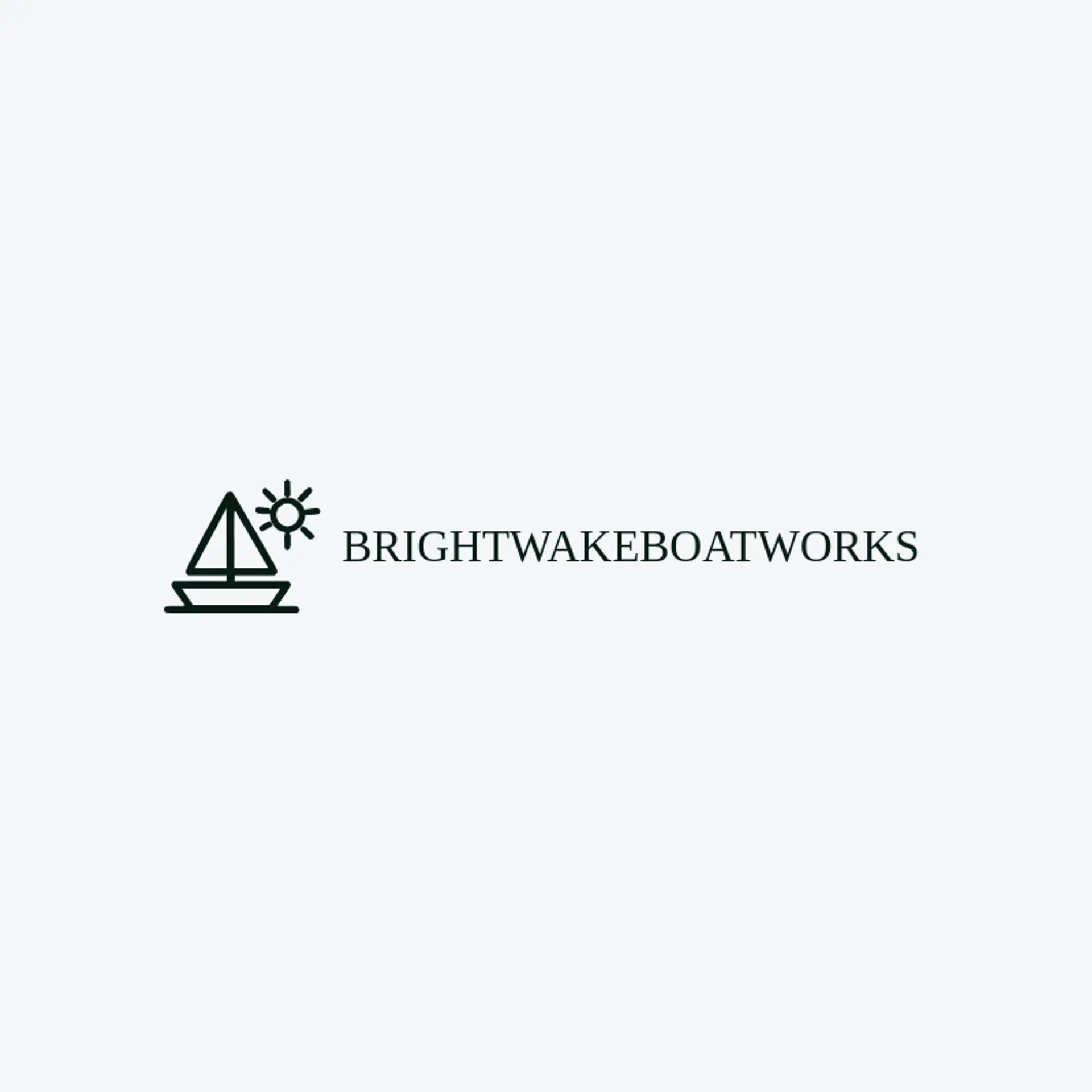 Brightwake Boatworks logo for sailboat