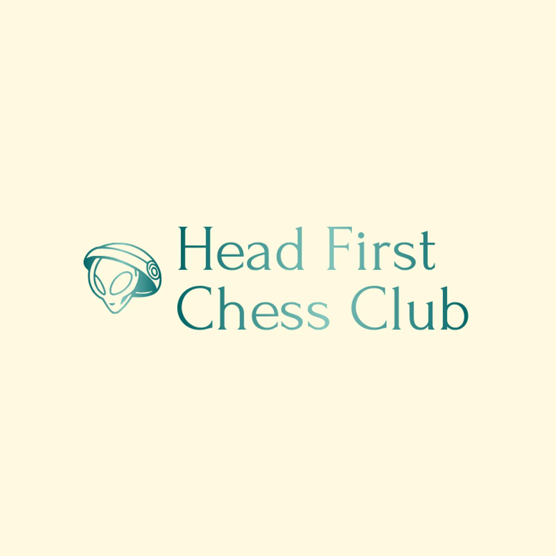 Head First Chess Club logo for head