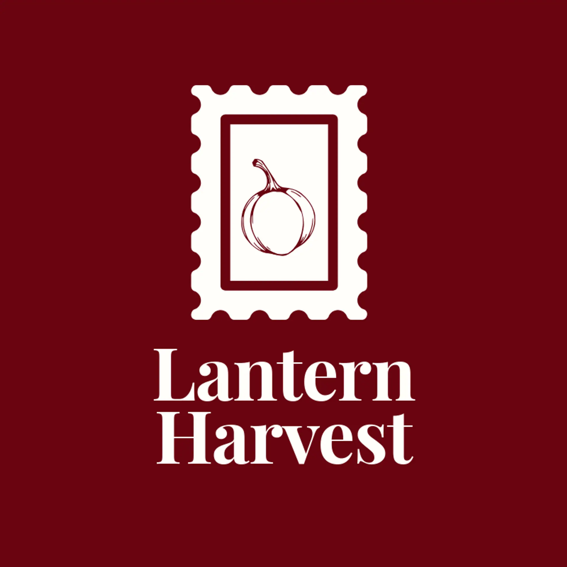 Lantern Harvest logo for pumpkin