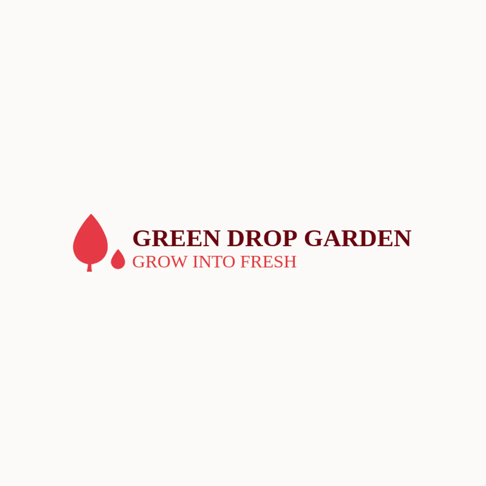 Green Drop Garden logo for drip