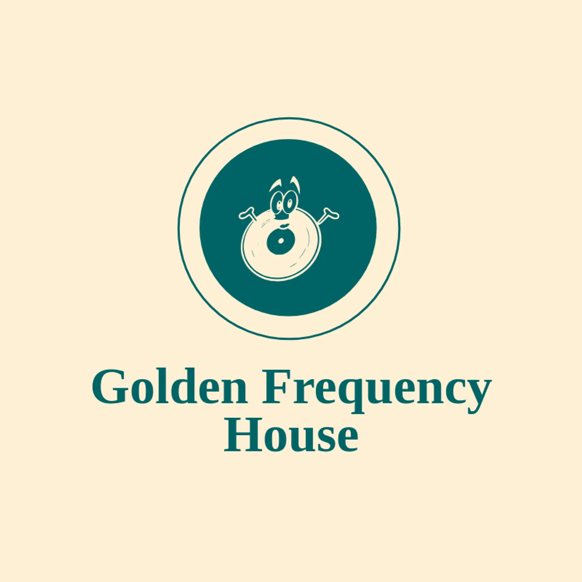Golden Frequency House logo for soundcloud