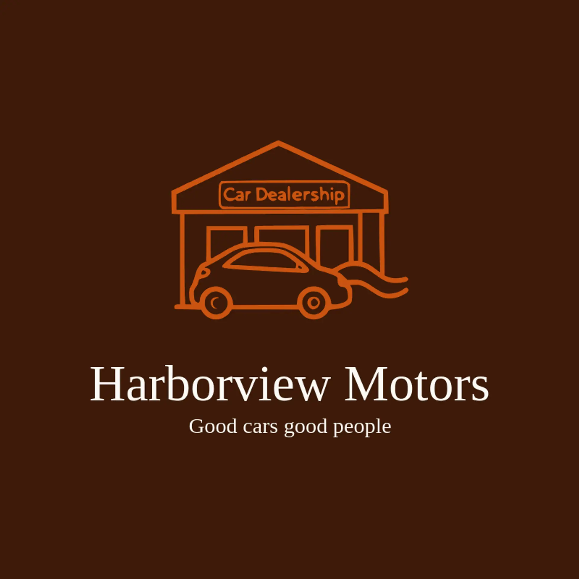 Harborview Motors logo for car dealership
