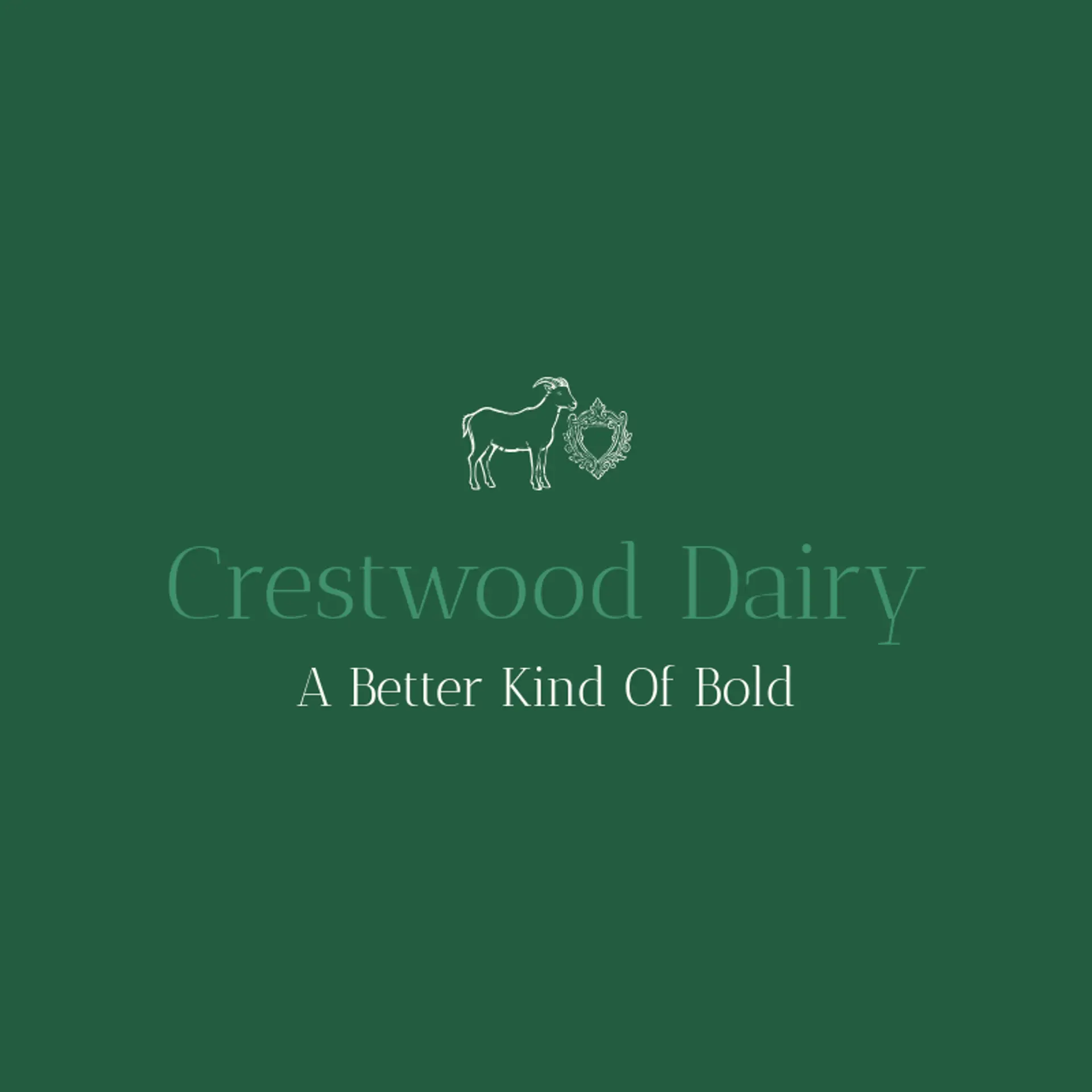 Crestwood Dairy logo for goat