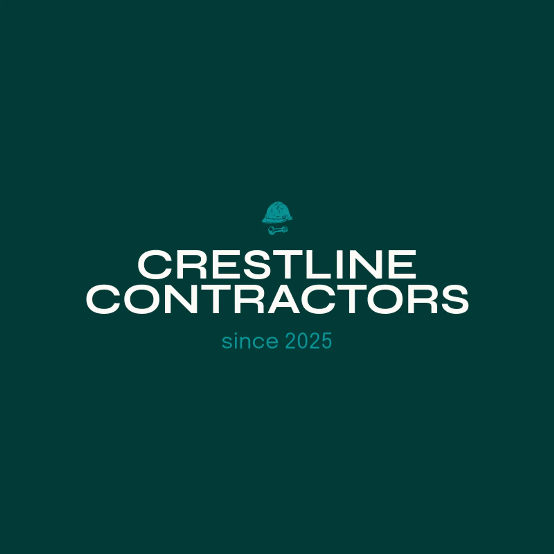 Crestline Contractors logo for construction company