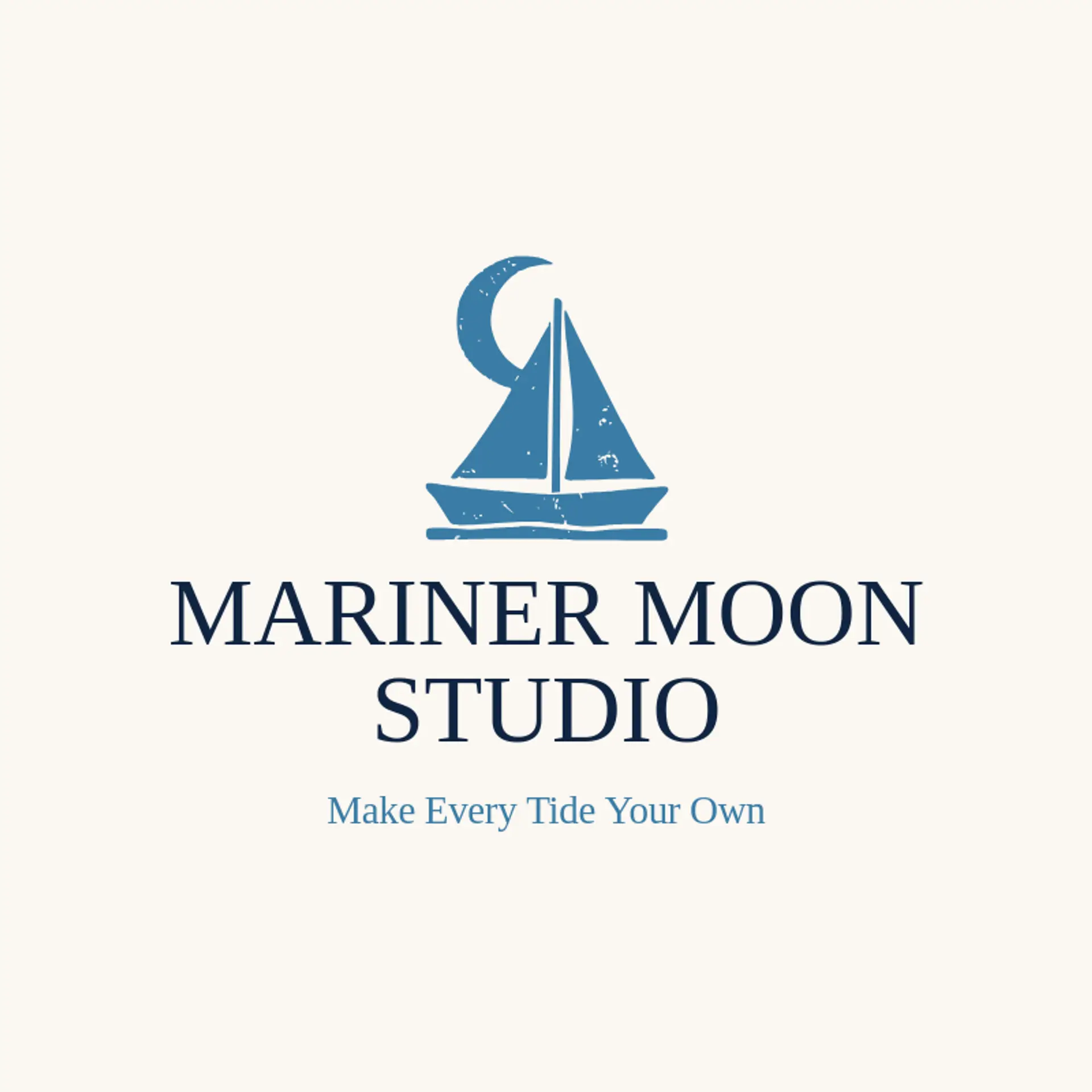 Mariner Moon Studio logo for nautical