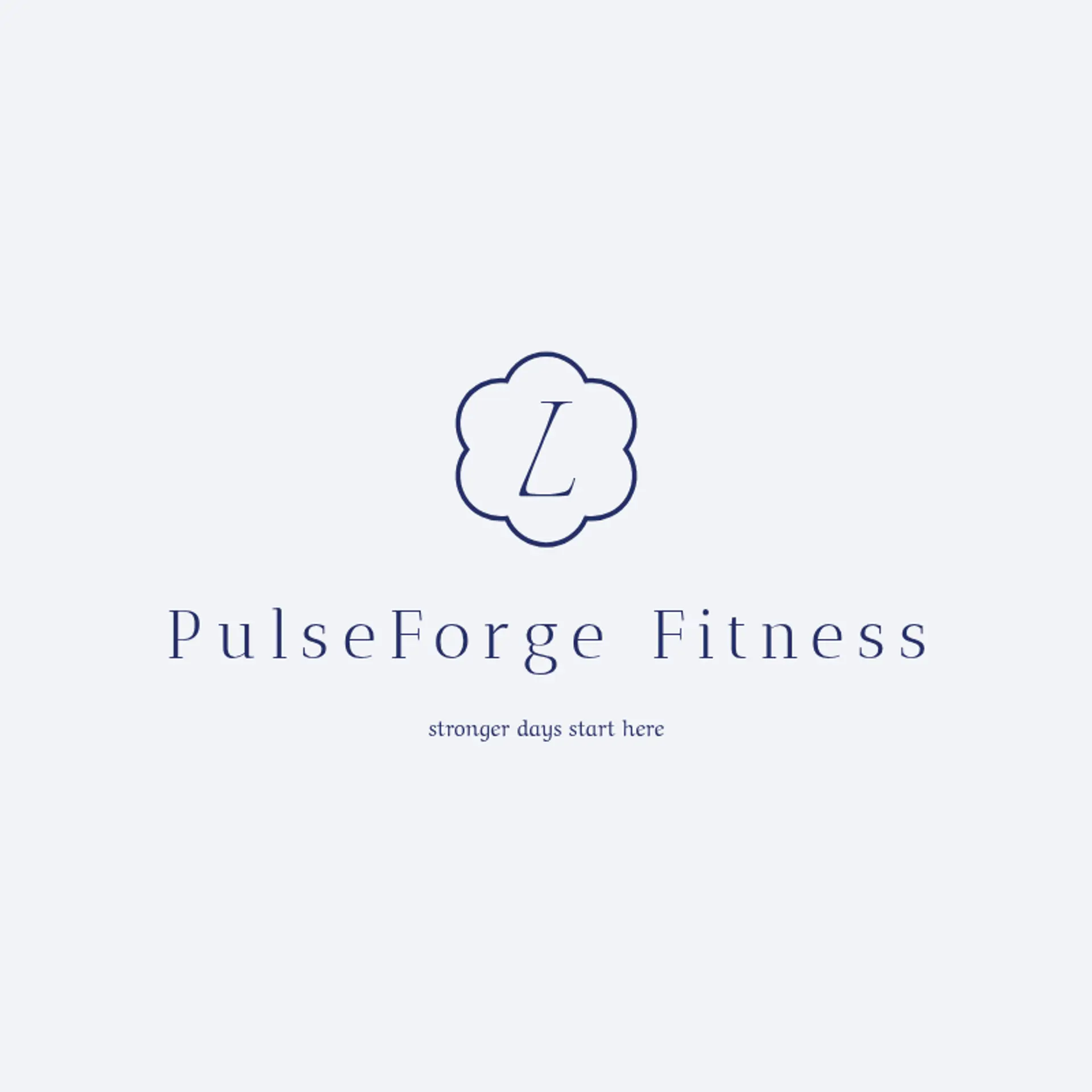 PulseForge Fitness logo for fitness gym