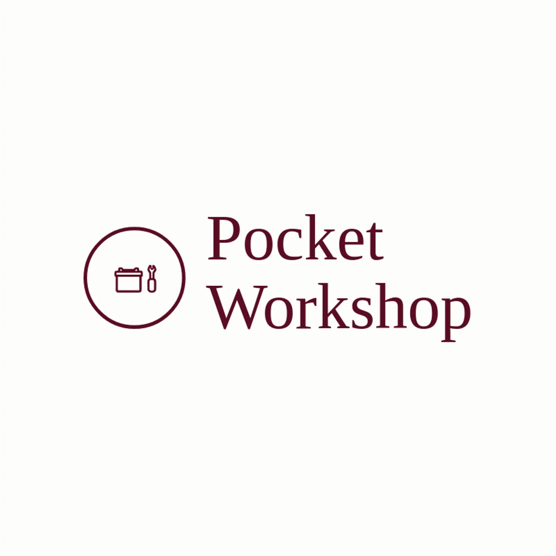 Pocket Workshop logo for workshop