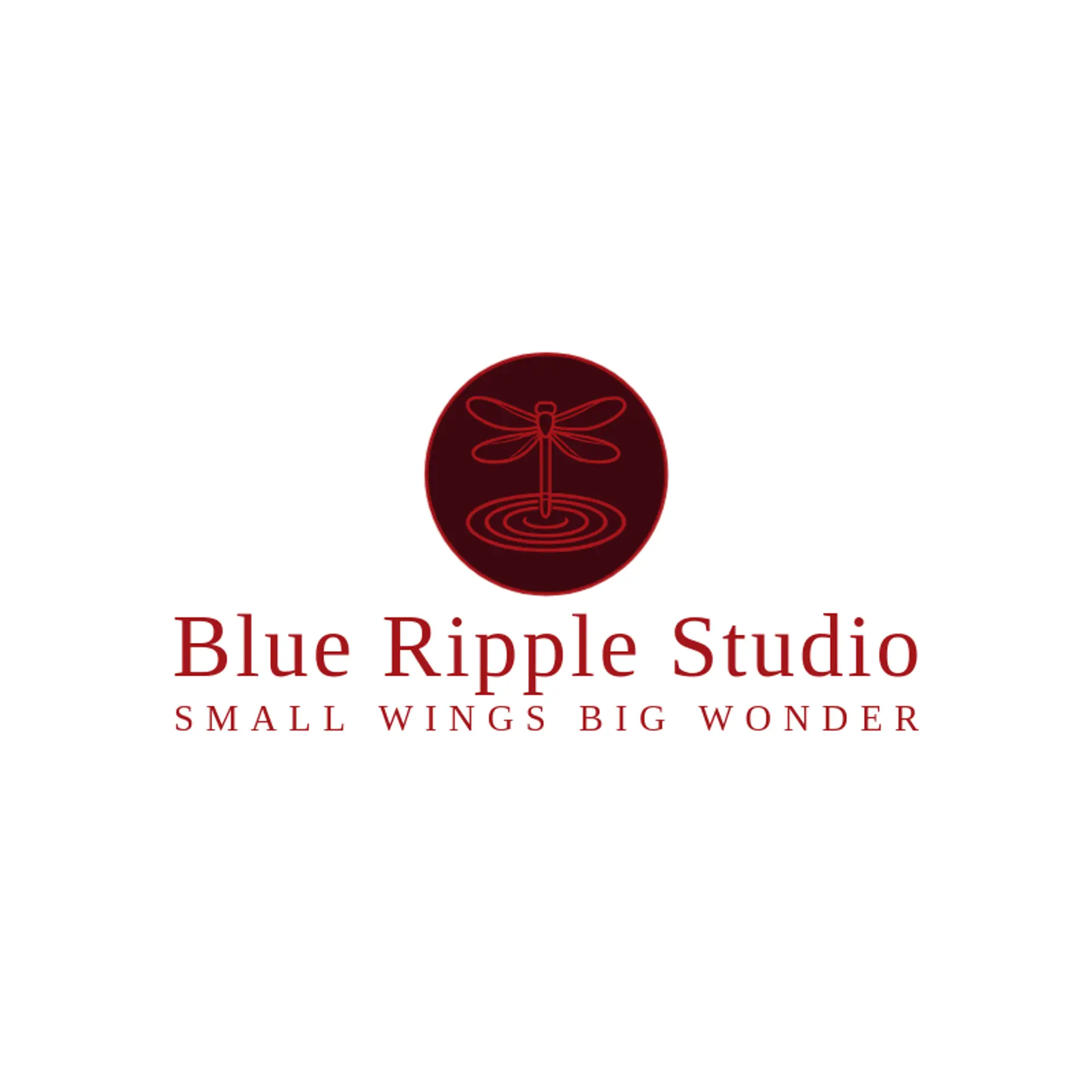 Blue Ripple Studio logo for dragonfly