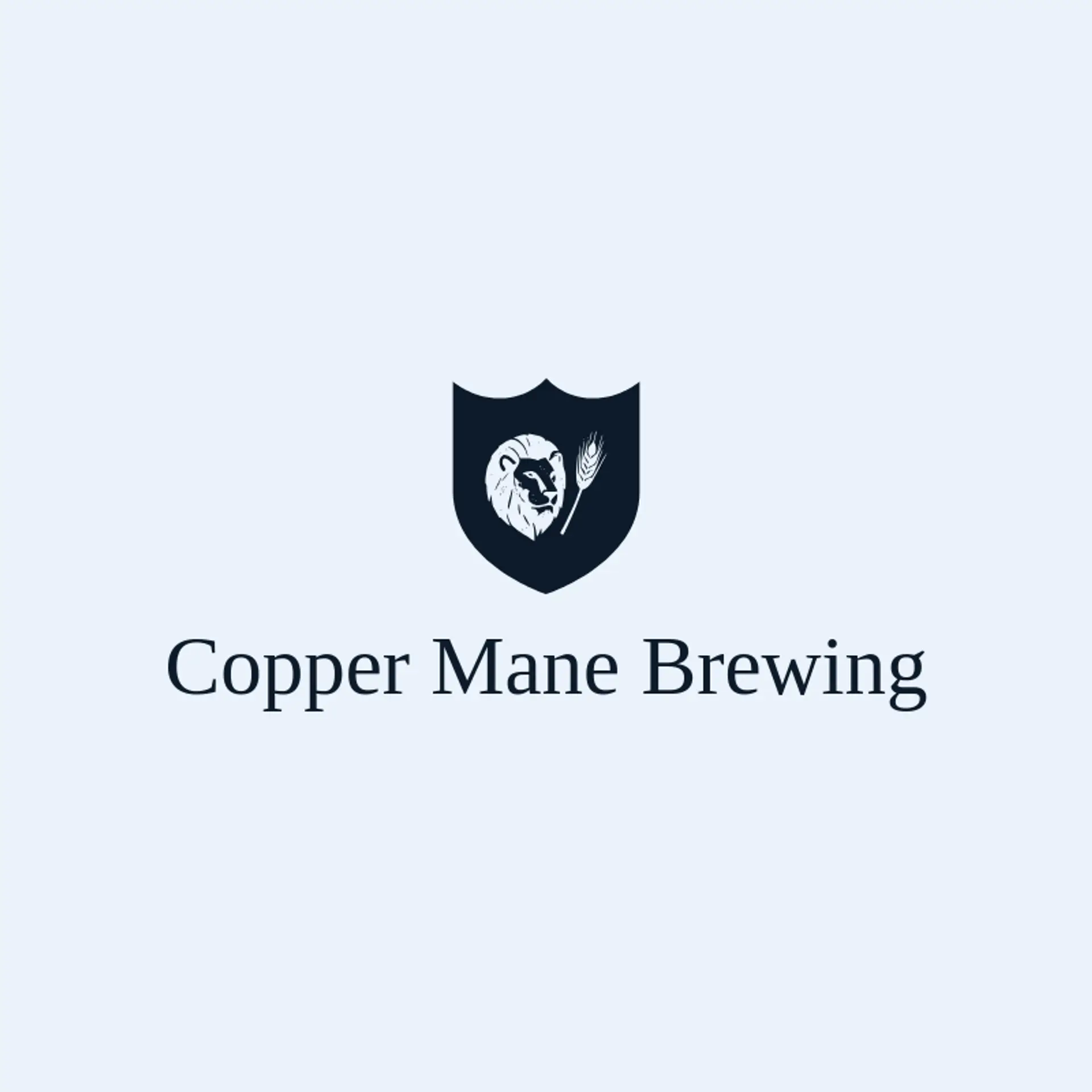 Copper Mane Brewing logo for lion head