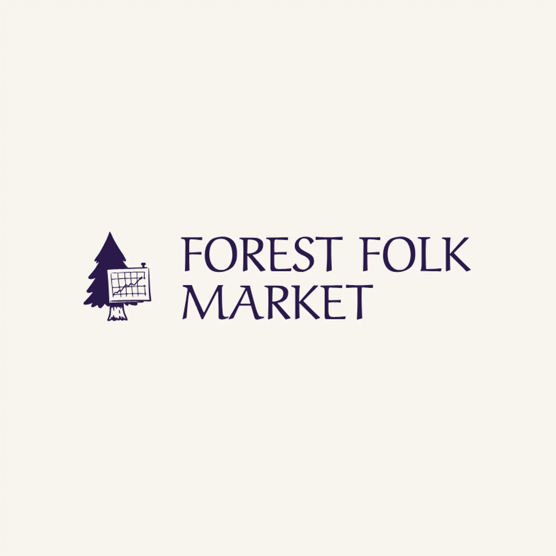Forest Folk Market logo for evergreen